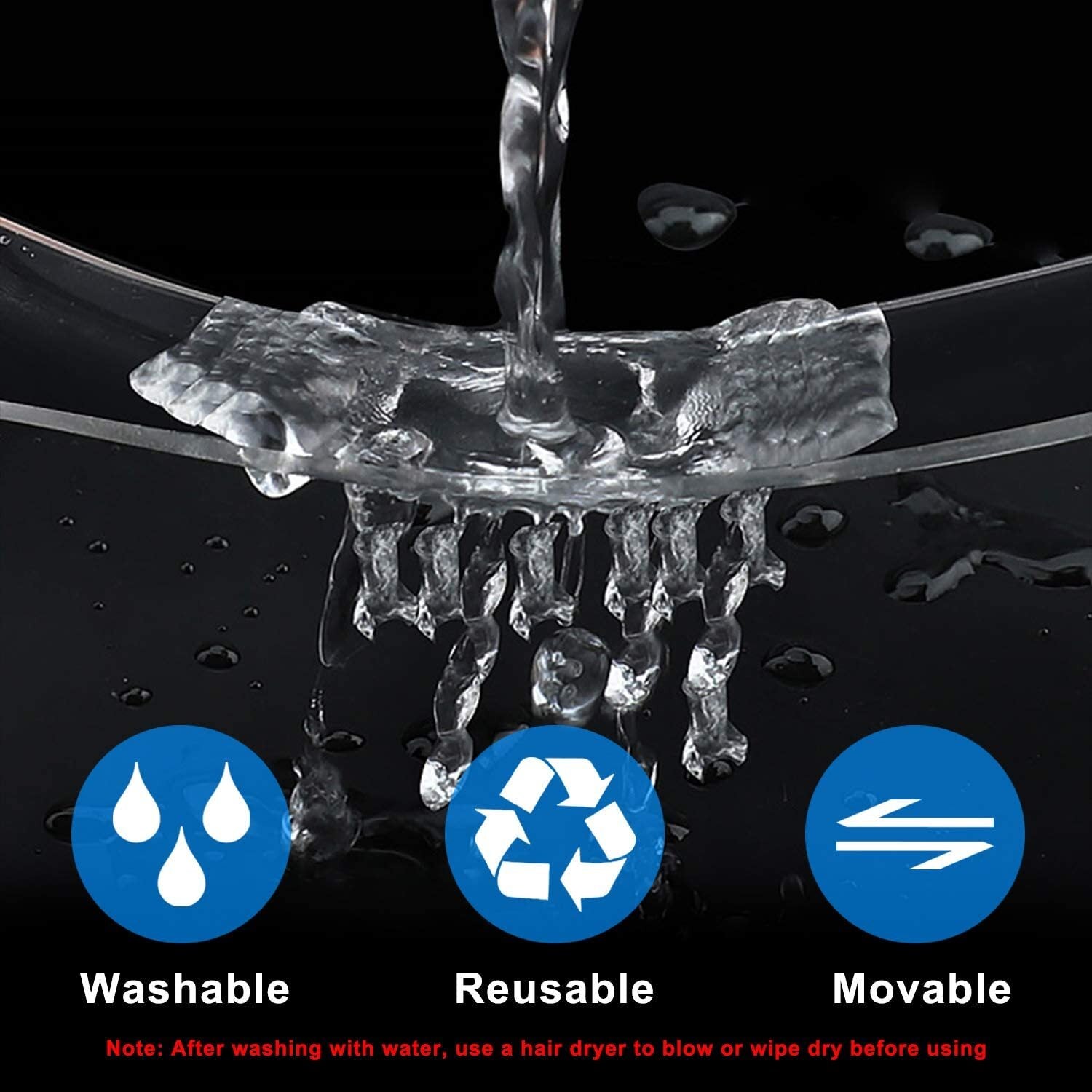 Double-Sided Nano Mounting Tape Traceless Clear Adhesive Invisible Gel 2M x 20mm 6