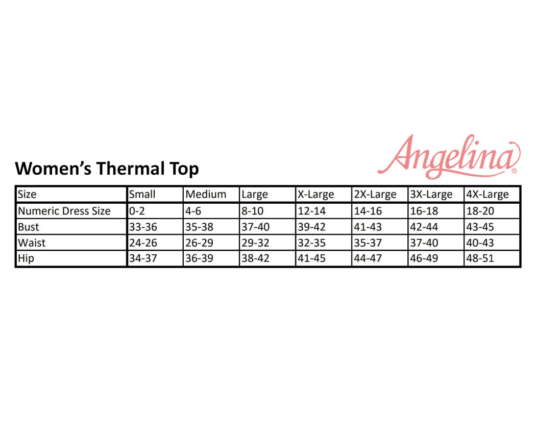 Womens Thermal Top w/ Brushed Interior Warm Winter Fleece Baselayer - Black - L 3