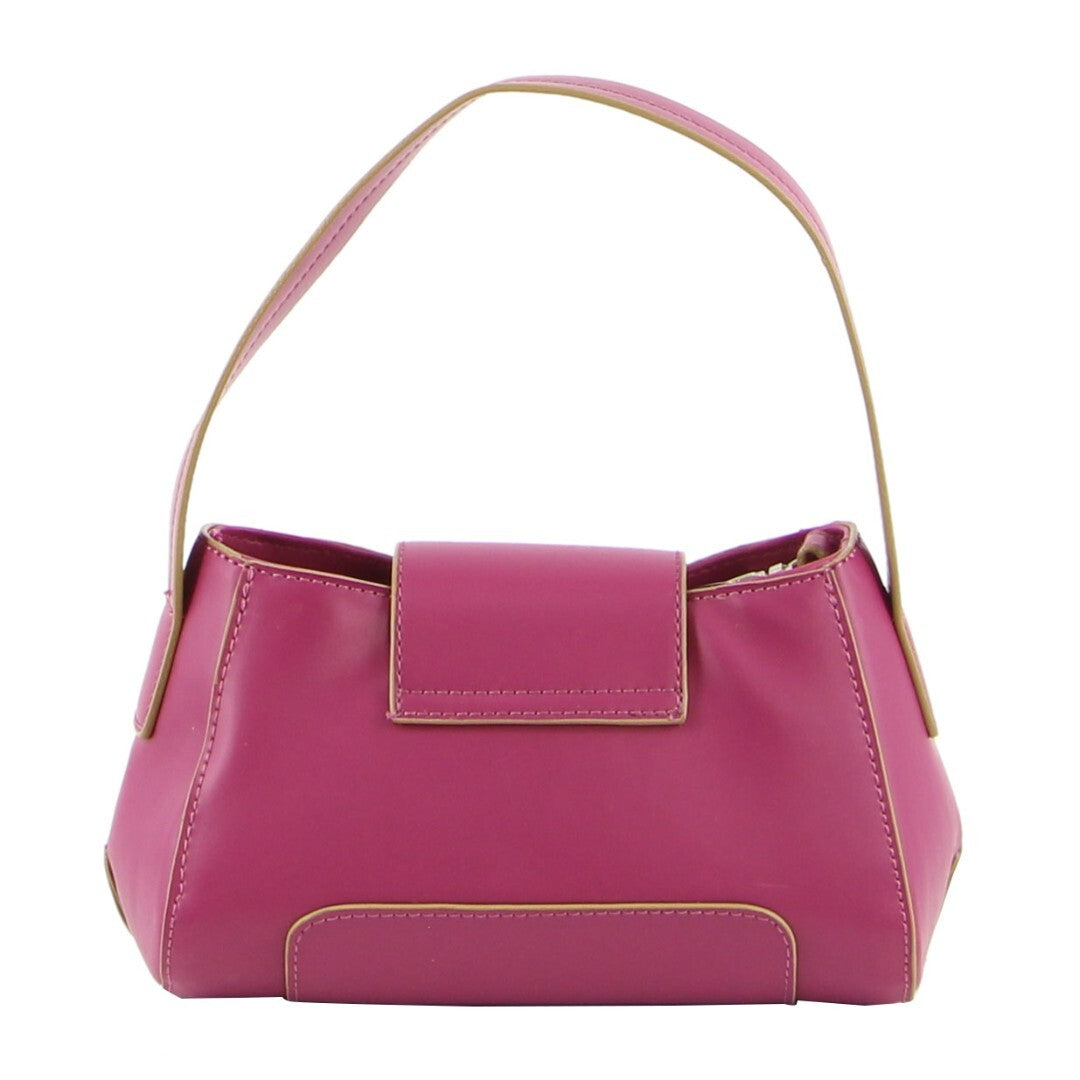 Milleni Mini Fashion Handbag Tote Bag in Magenta 3