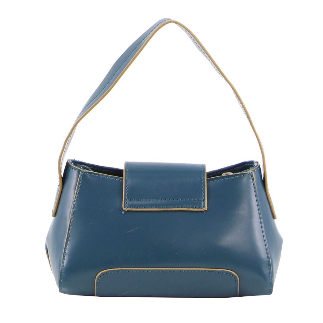 Milleni Mini Fashion Handbag Tote Bag in Teal 3