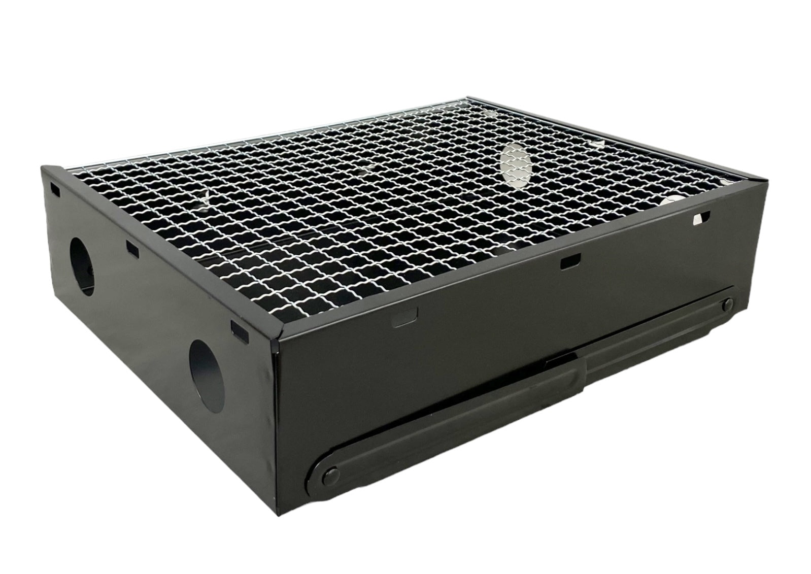 Mini Portable Foldable Charcoal Grill BBQ Grill Outdoor - Matte Black 3