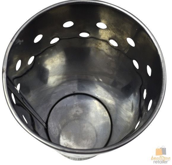 Toilet Brush Holder Metal Stainless Steel Bathroom Set Handle Round Cover Clean 7