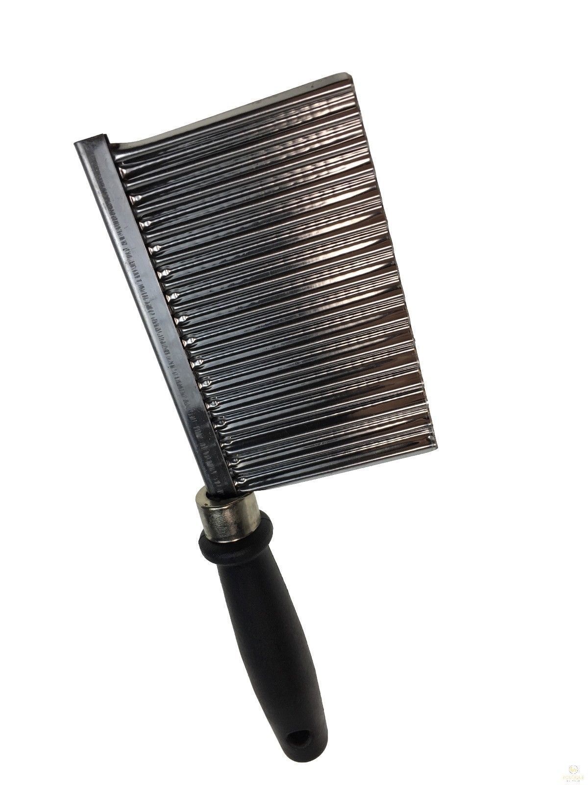 LARGE RIPPLE JELLY KNIFE Stainless Steel Blade Potato Crinkle Wavy Cutter Slicer 5