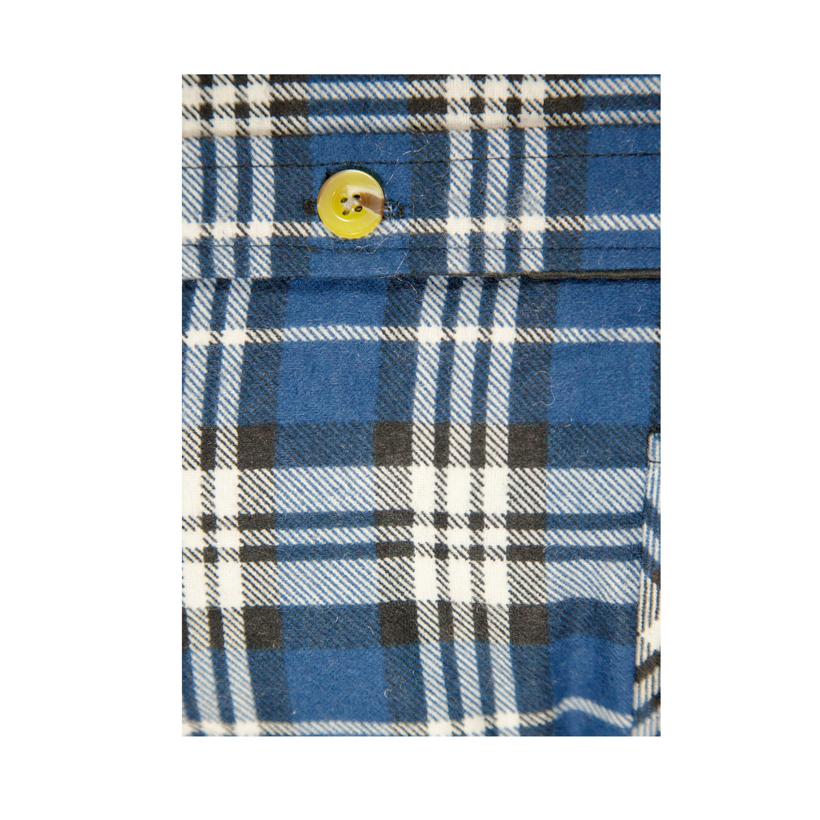 Jacksmith Quilted Flannelette Shirt Mens Jacket 100% Cotton Padded Warm Winter Flannel - Navy/Light Blue - L 5