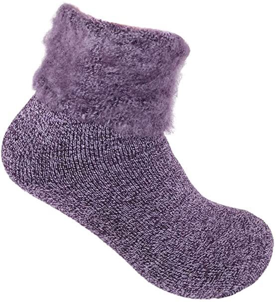 3 Pair Womens THICK THERMAL HEATED SOCKS Warm Winter Comfort Work Sox Ski Ladies 6