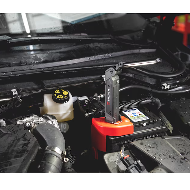 Wurth Cordless LED Handheld Work Lamp ERGOPOWER BEND+ – 700 Lumen, Folding Head, USB Rechargeable 4