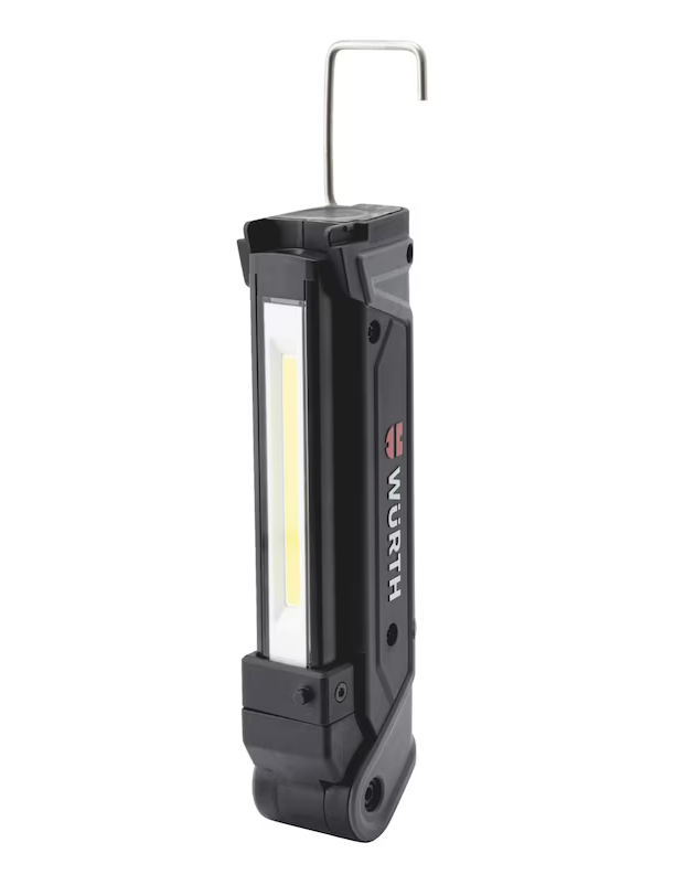 Wurth Cordless LED Handheld Work Lamp ERGOPOWER BEND+ – 700 Lumen, Folding Head, USB Rechargeable 13