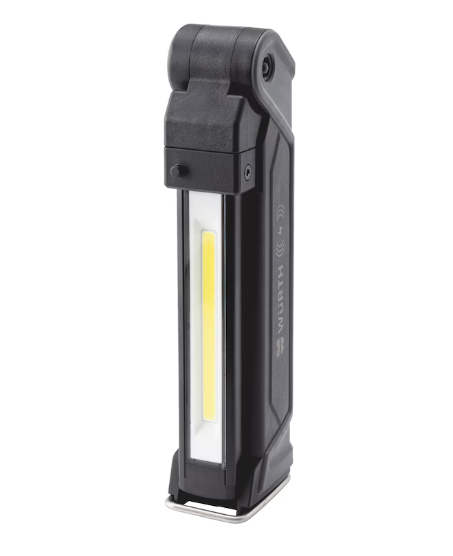 Wurth Cordless LED Handheld Work Lamp ERGOPOWER BEND+ – 700 Lumen, Folding Head, USB Rechargeable 14