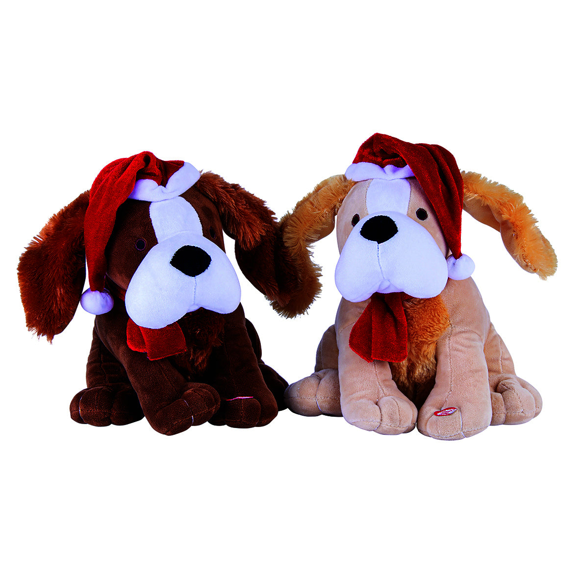 30cm Christmas Xmas Musical Dog Santa Hat Jingle Bells Decoration 1