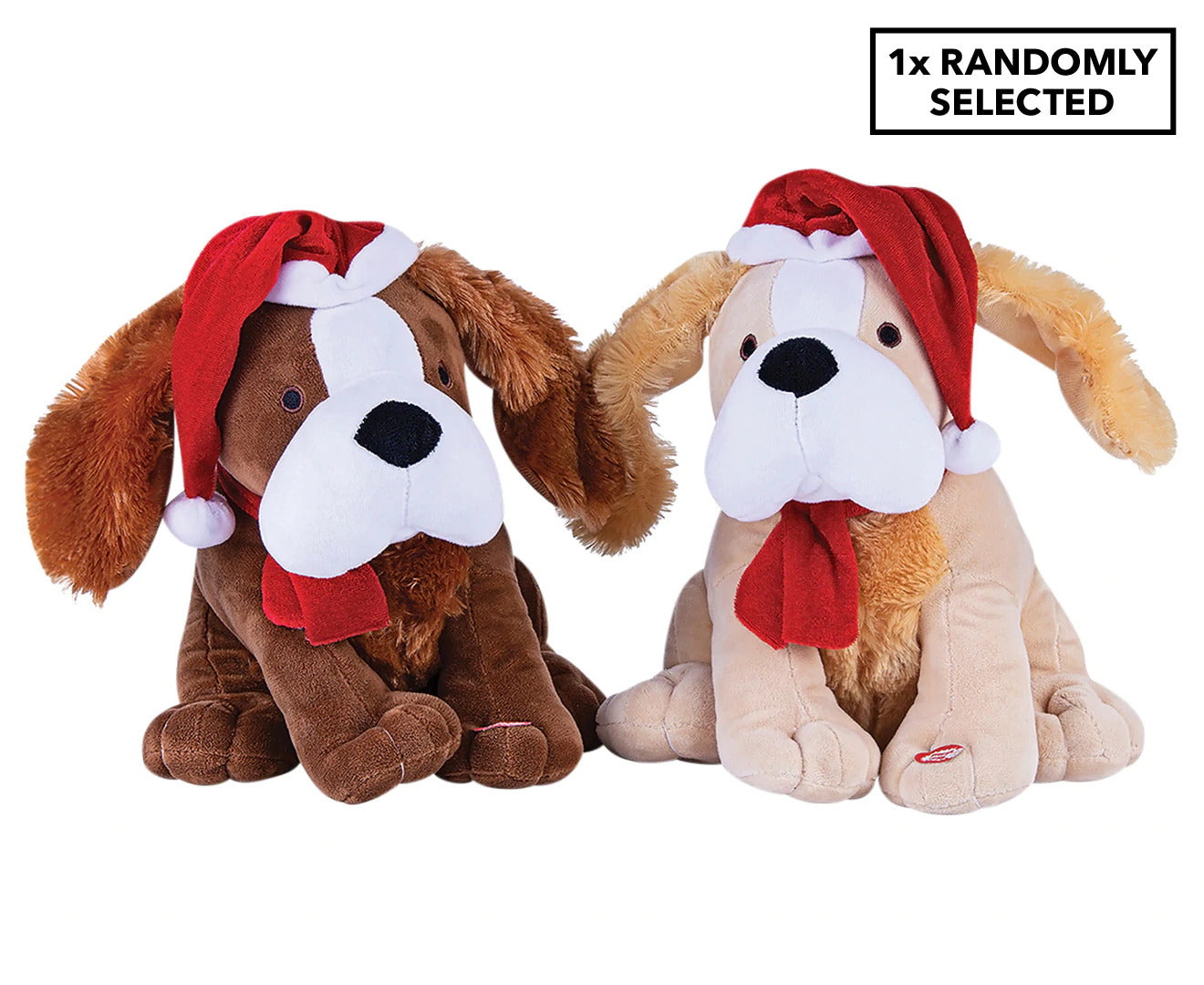 30cm Christmas Xmas Musical Dog Santa Hat Jingle Bells Decoration 2