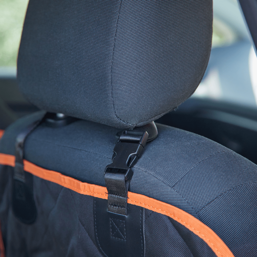 iBuddy Dog Seat Cover Car Hammock w/ Mesh Window & Dog Seat Belt 6
