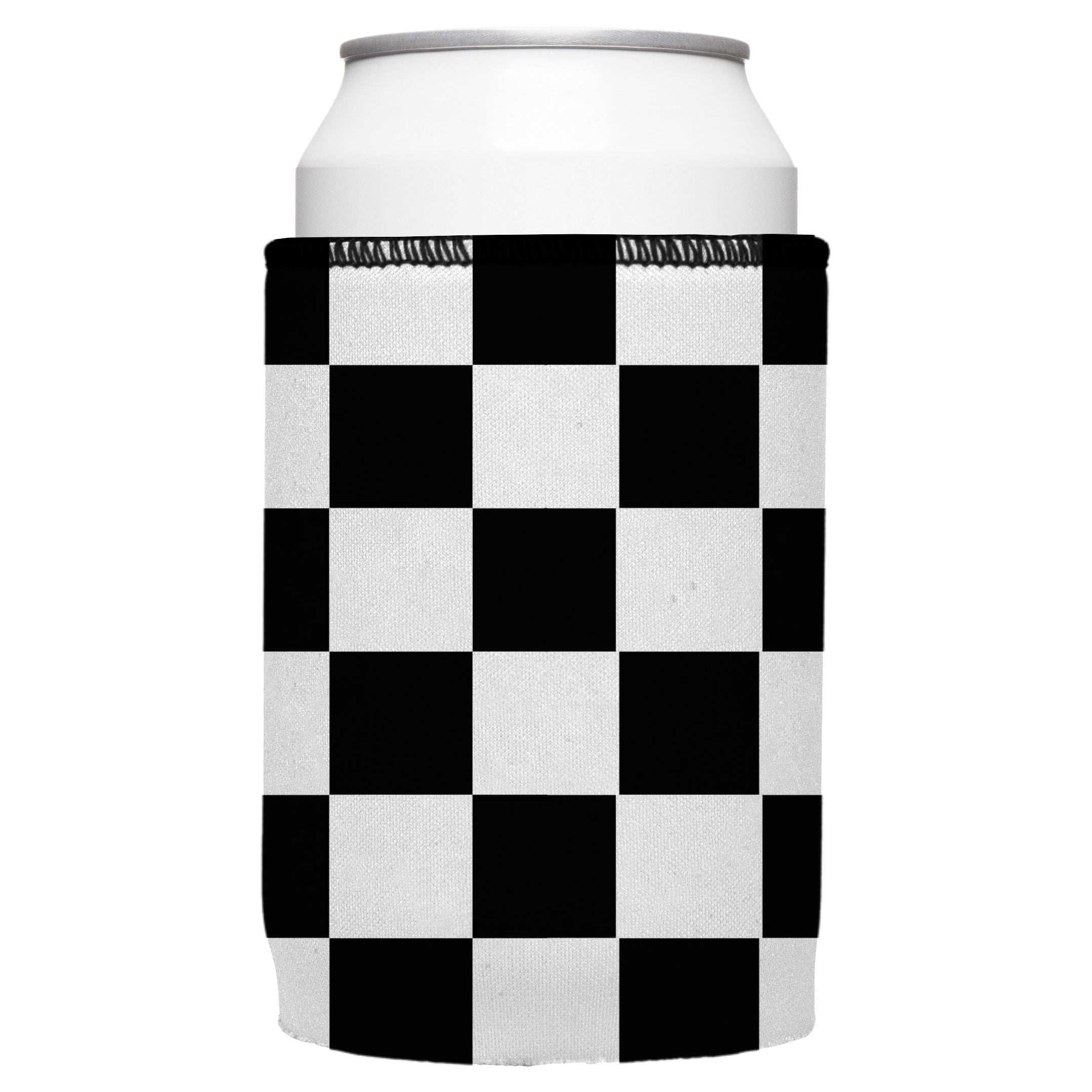 Large Checkerboard Stubby Cooler 2-Pack - Standard 4