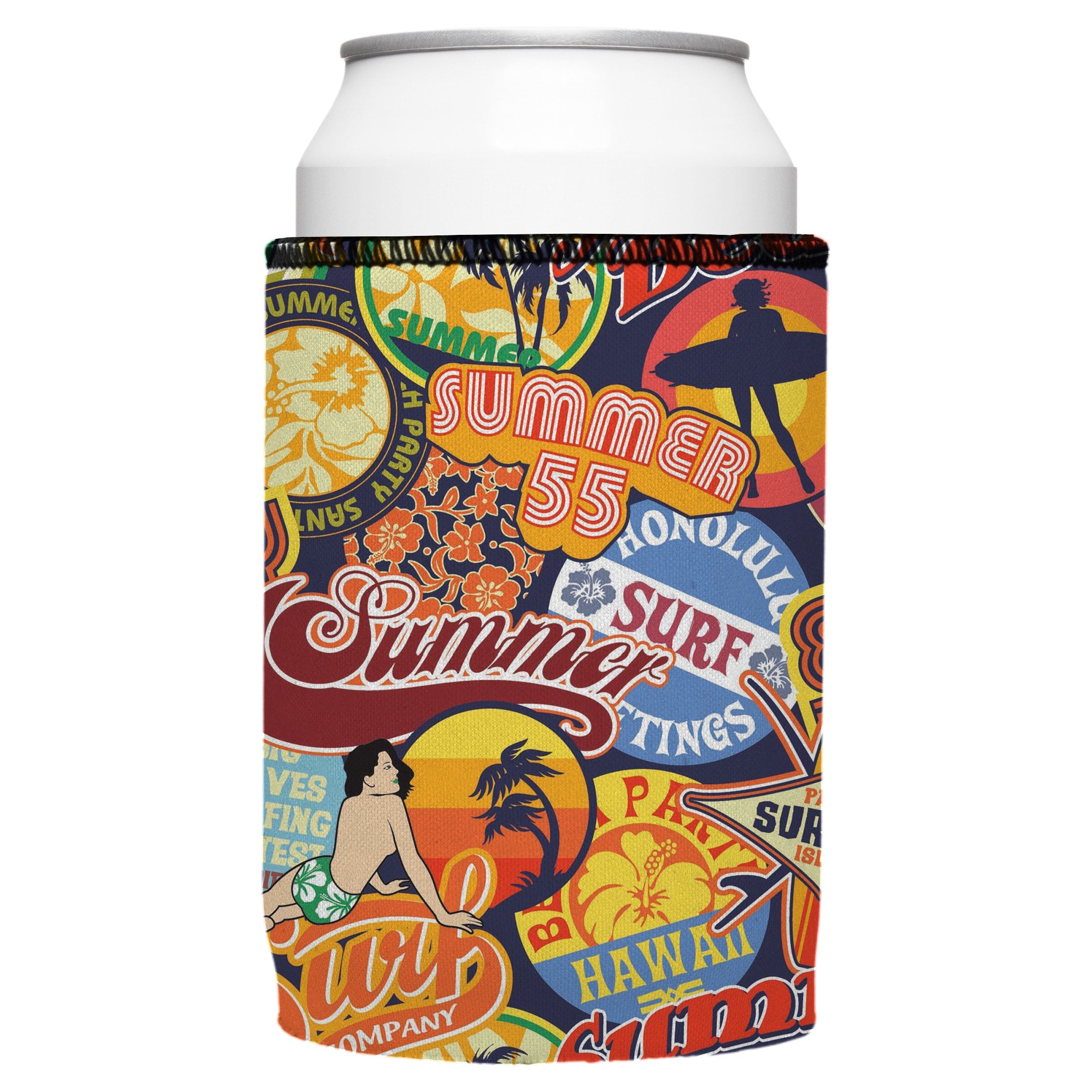 Vintage Summer Stubby Cooler - Standard 6