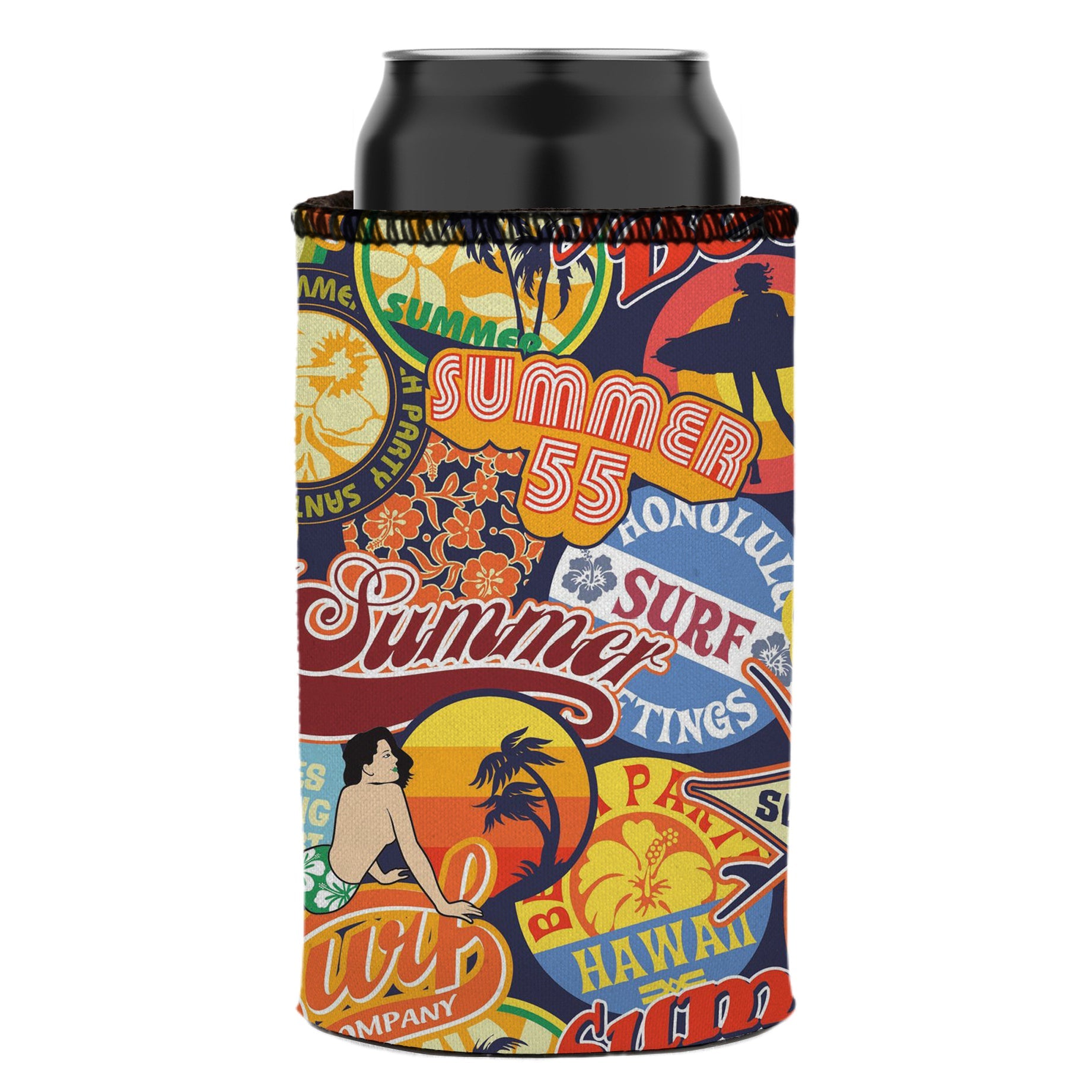 Vintage Summer Stubby Cooler - Standard 7