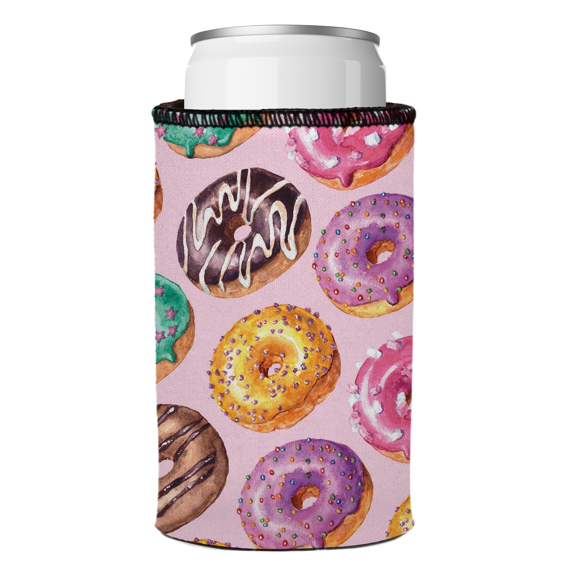Donuts Go Nuts Stubby Cooler - Standard 7