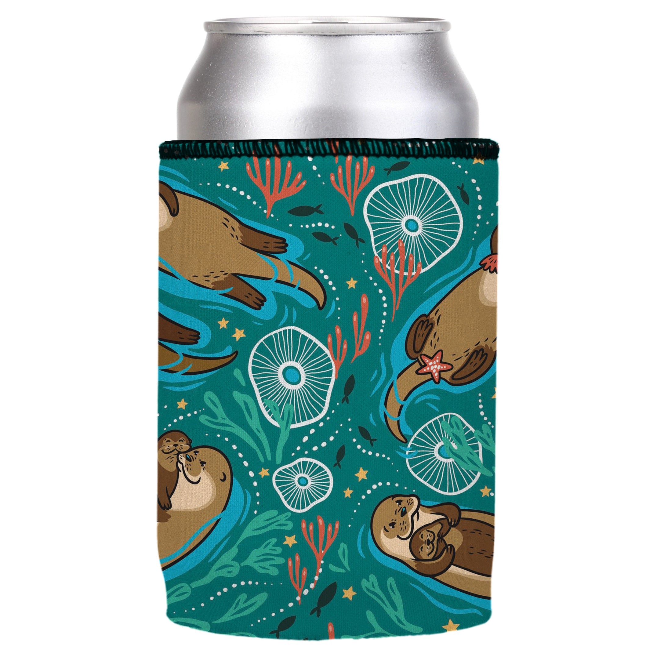Sea Otters Chillin Stubby Cooler - Standard 5