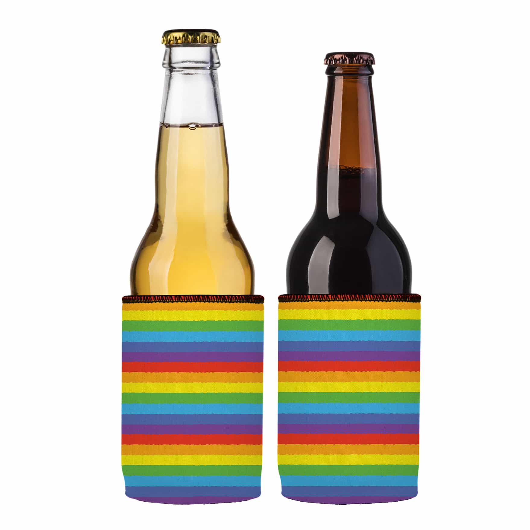 LGBTQ Pride Flag Stubby Cooler 2-Pack - Standard