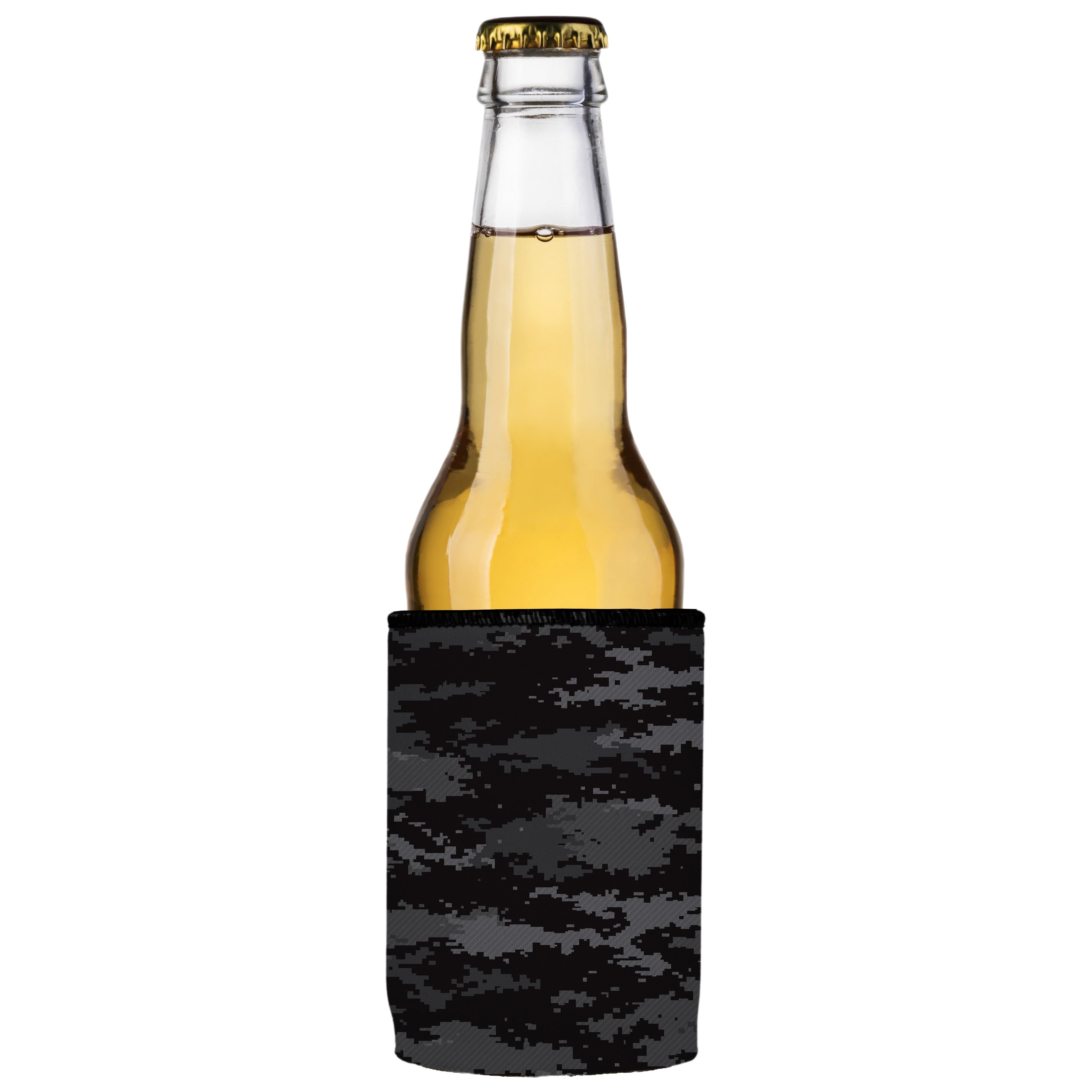 Digital Pixel Black Camo Stubby Cooler 2-Pack - Standard 3