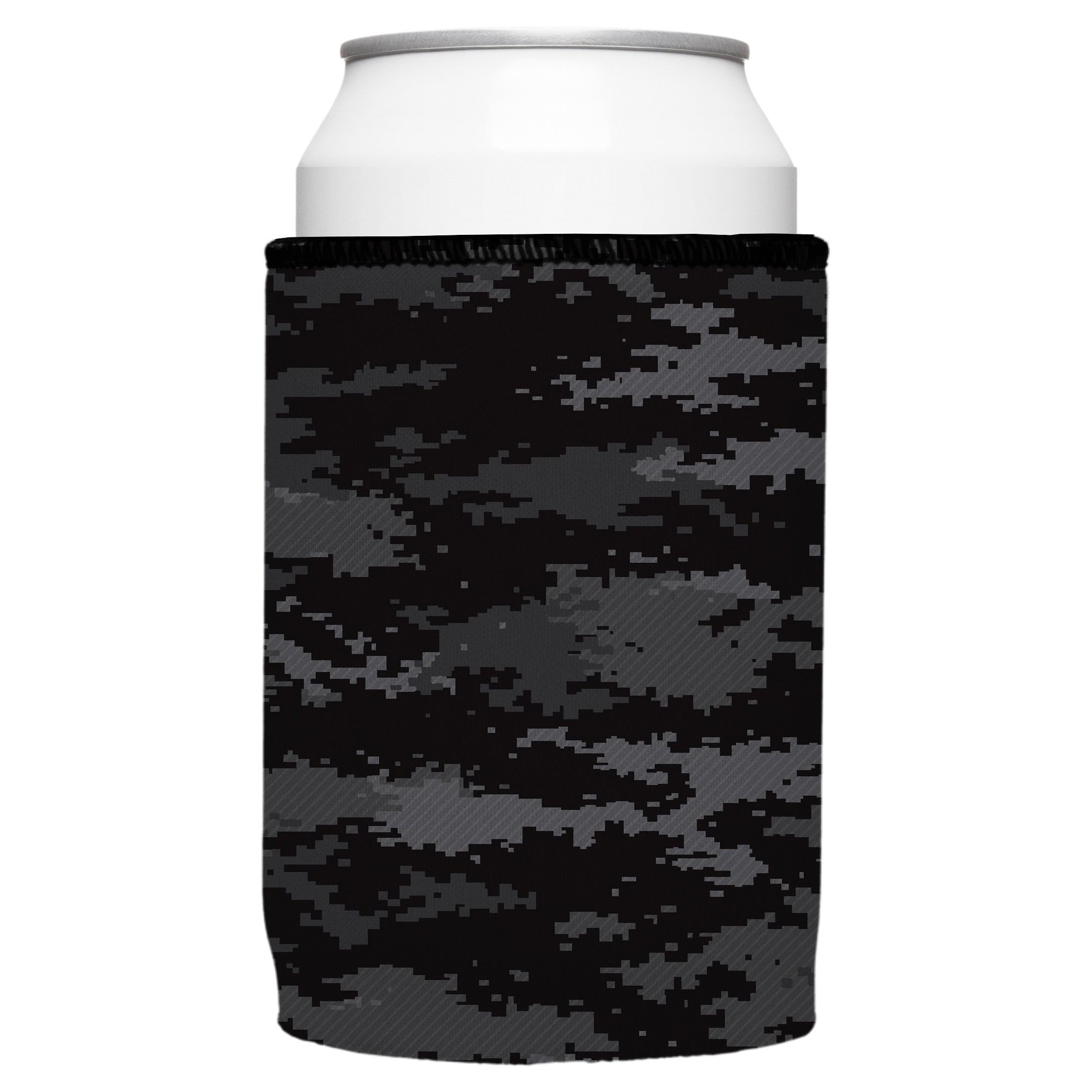 Digital Pixel Black Camo Stubby Cooler 2-Pack - Standard 5