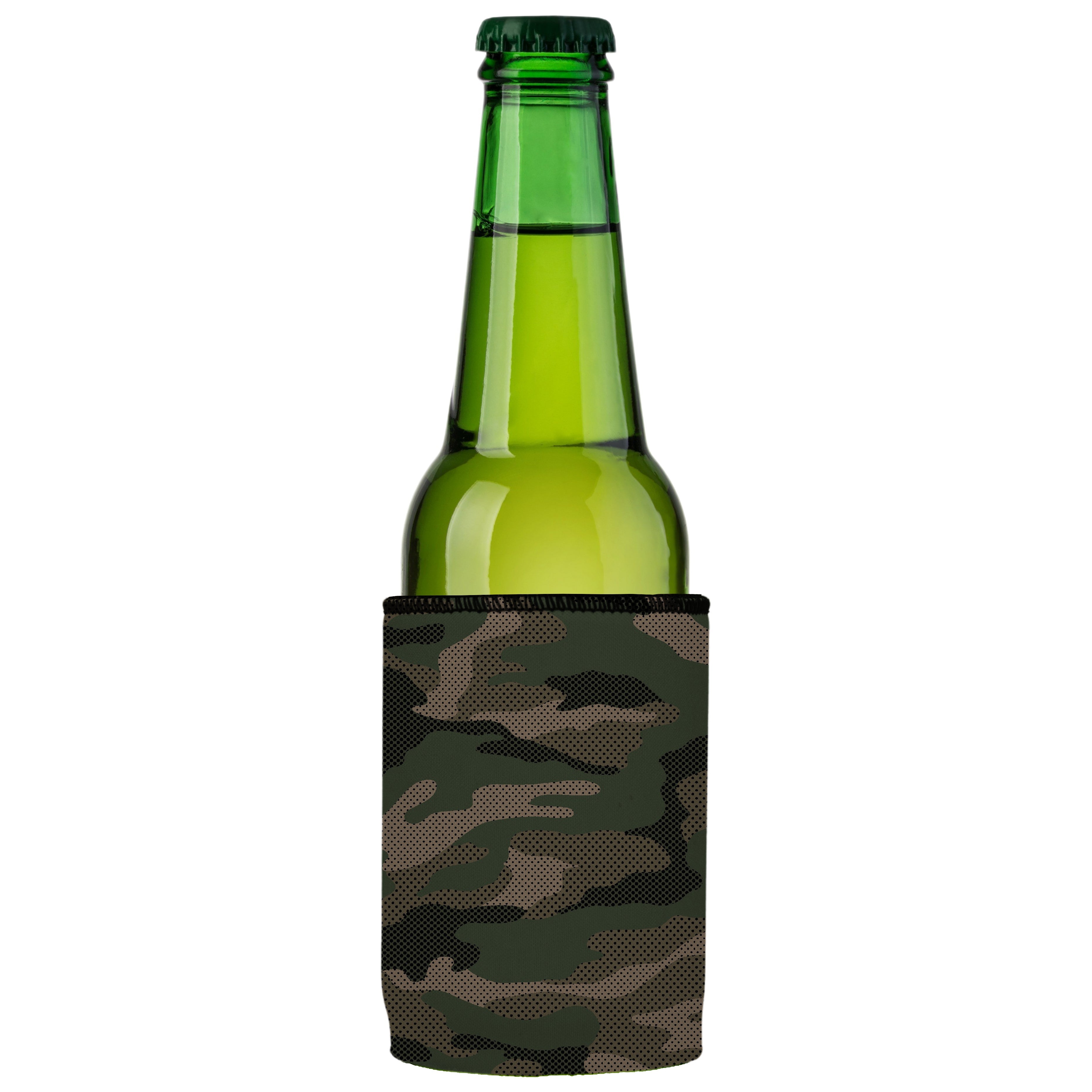 Green Camo Dot Pattern Stubby Cooler - Standard 5