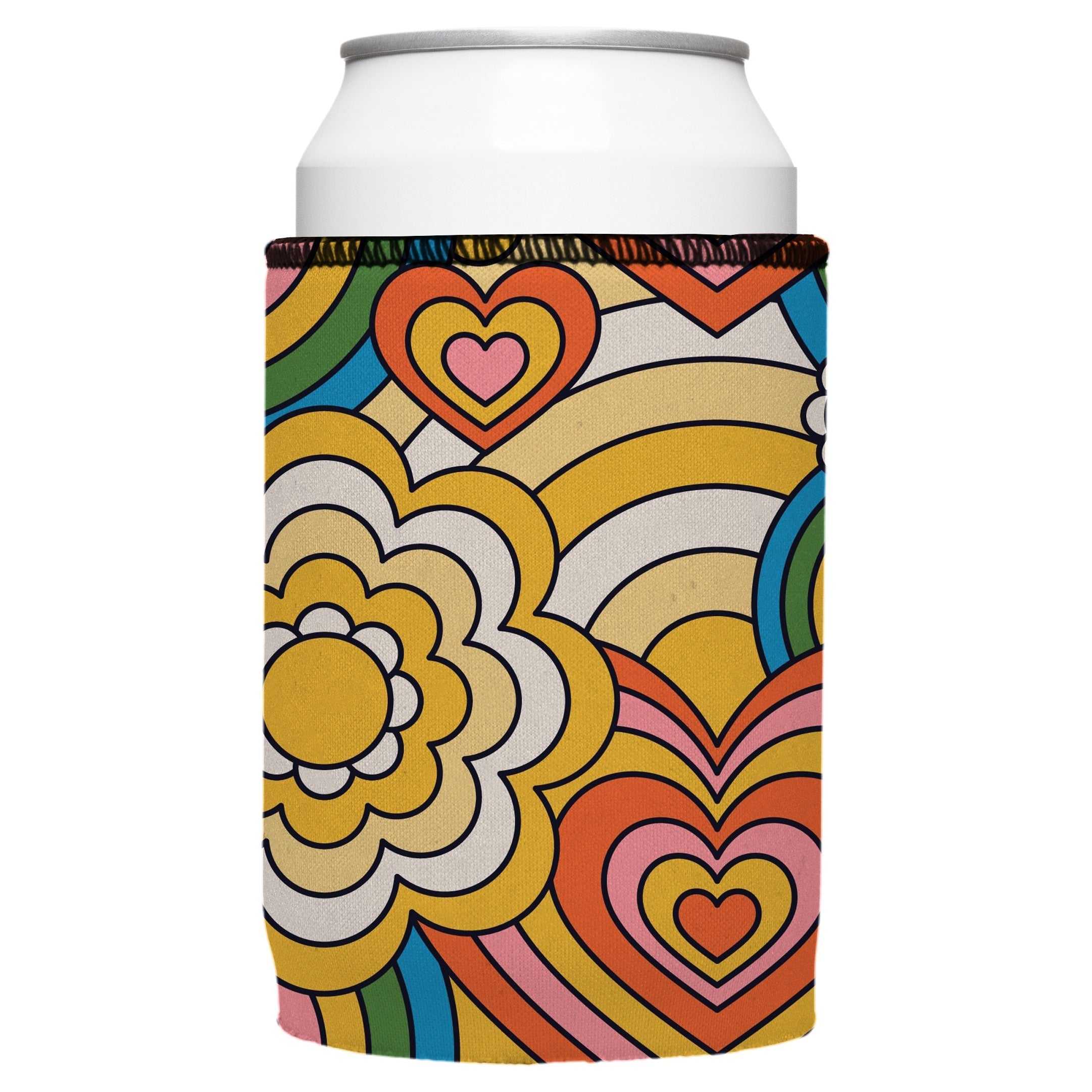 60s Hearts Stubby Cooler 2-Pack - Standard 5