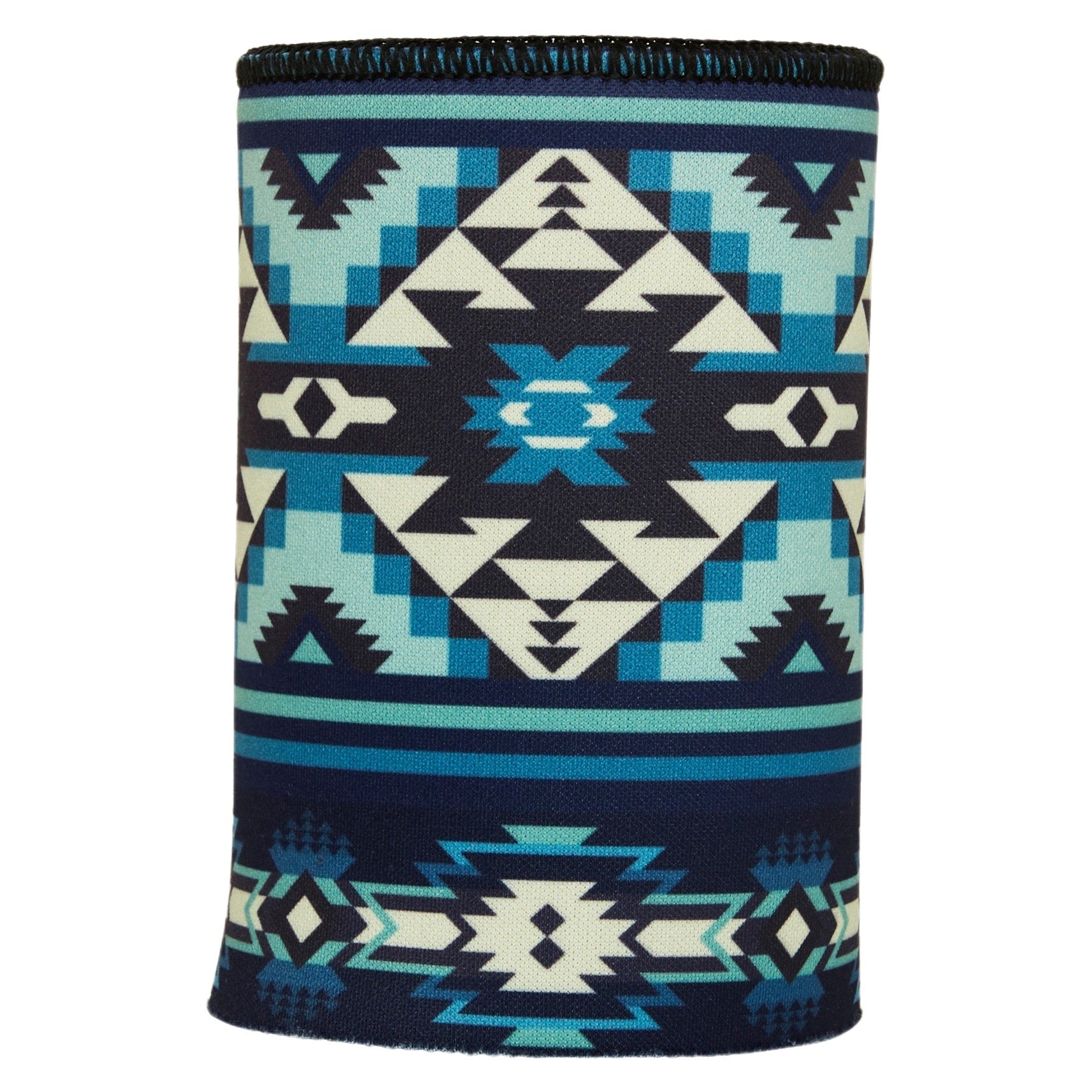 Blue Navajo Rug Stubby Cooler - Standard 3