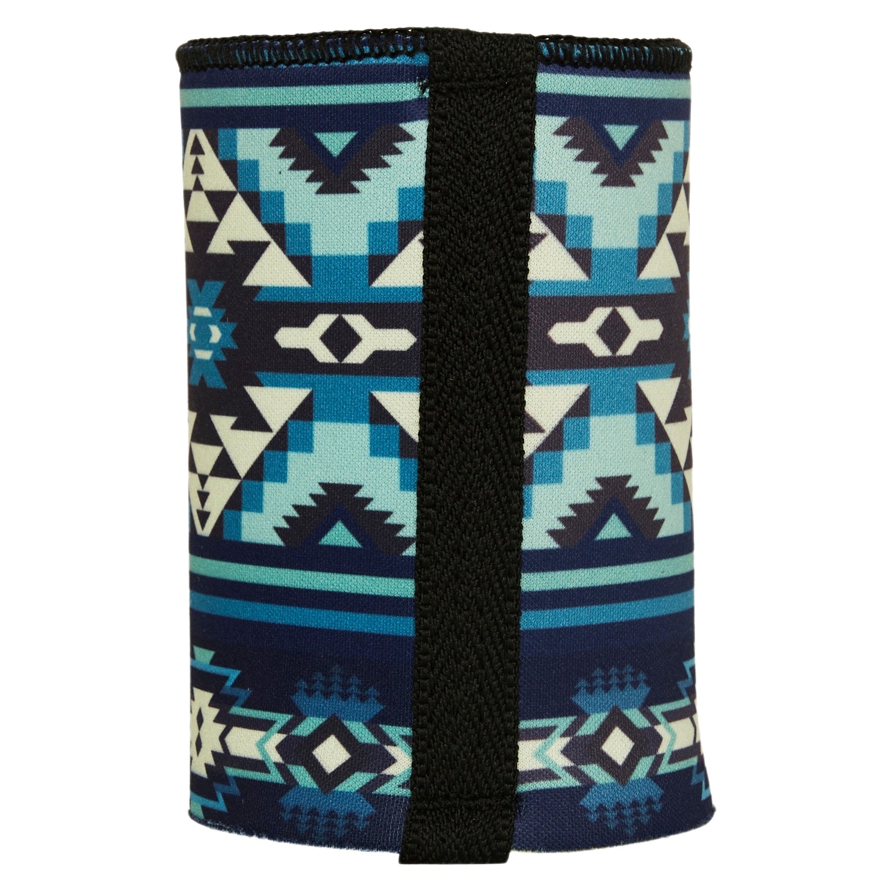Blue Navajo Rug Stubby Cooler - Standard 4