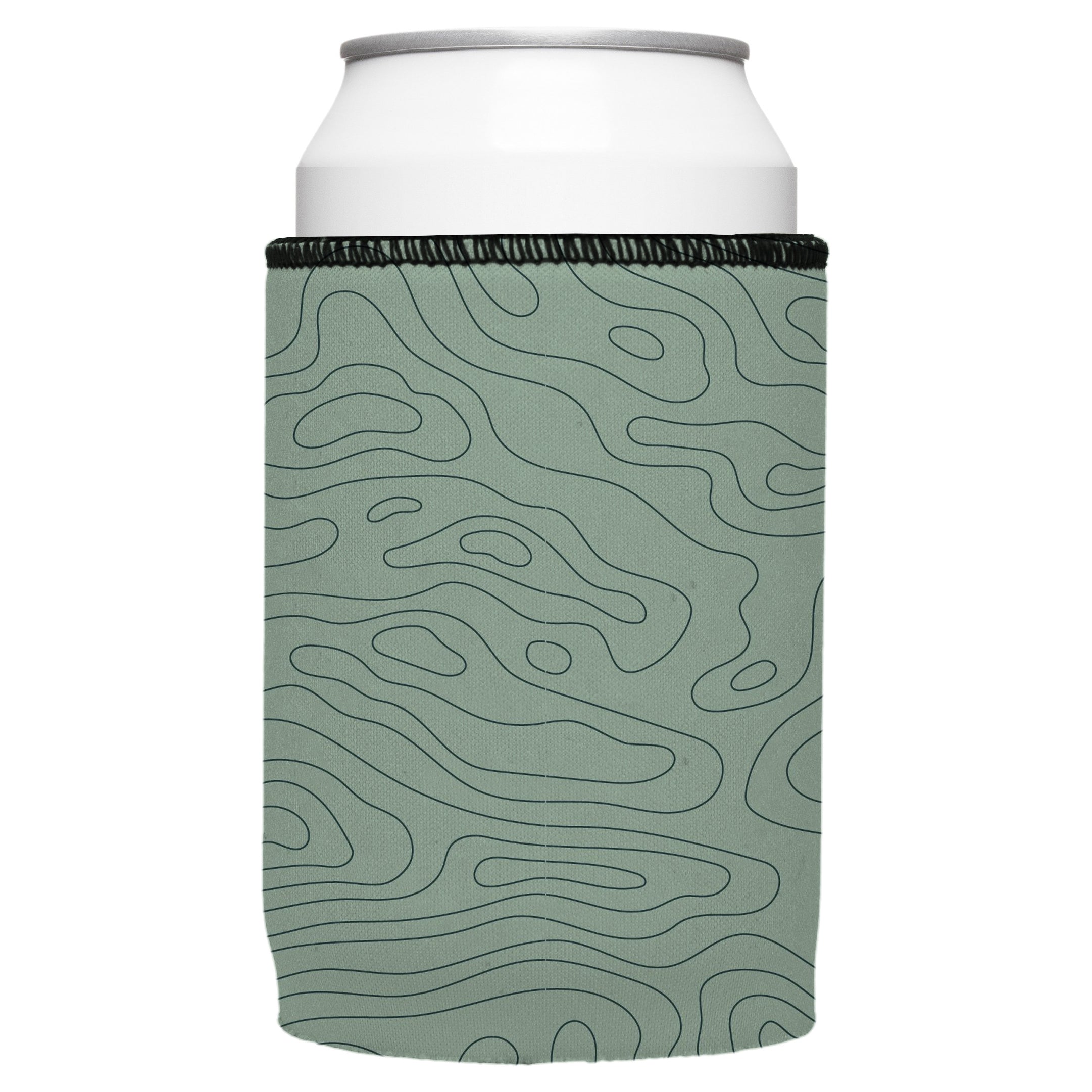 Topographic Map Stubby Cooler 2-Pack - Standard 5