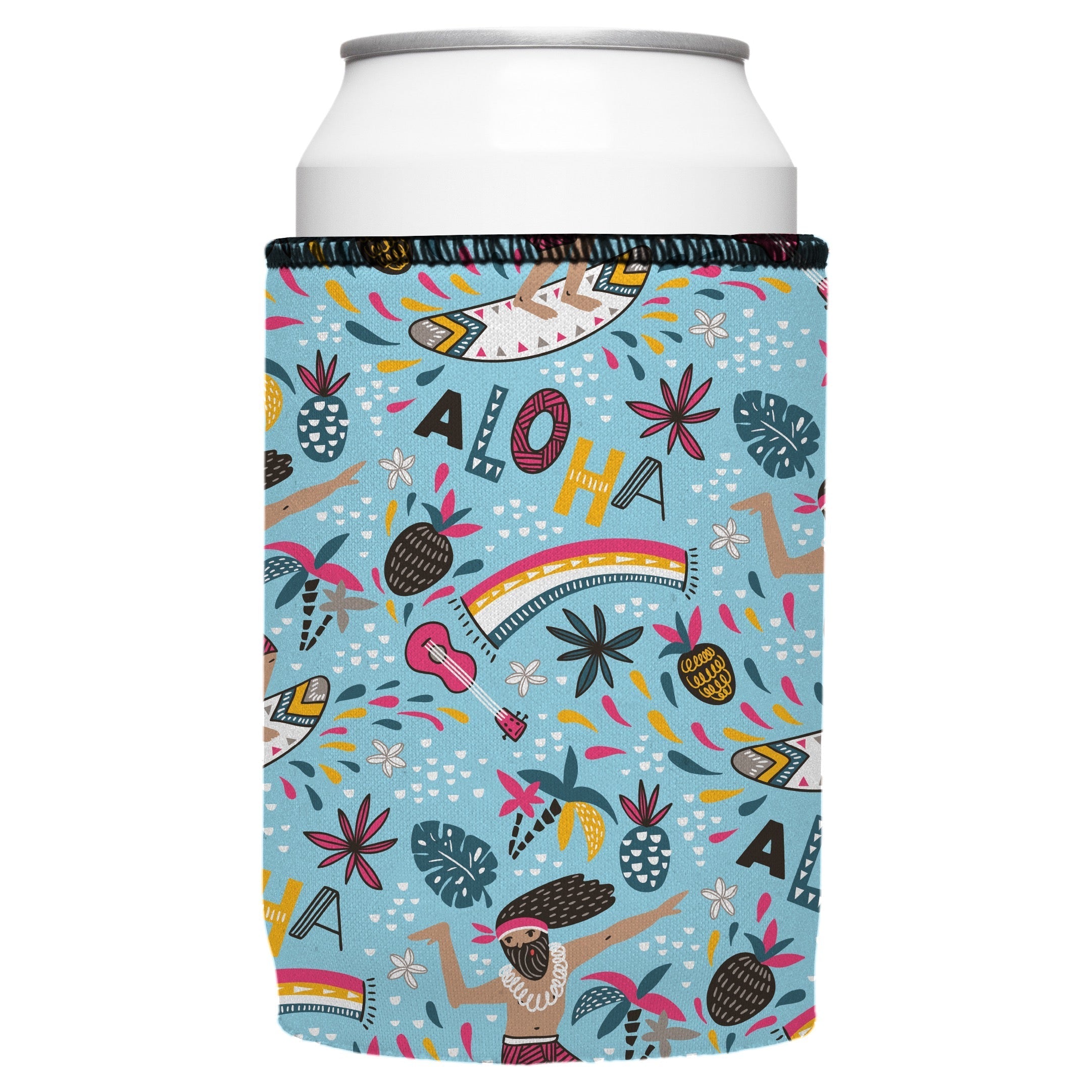 Surfing Aloha Stubby Cooler 2-Pack - Standard 3