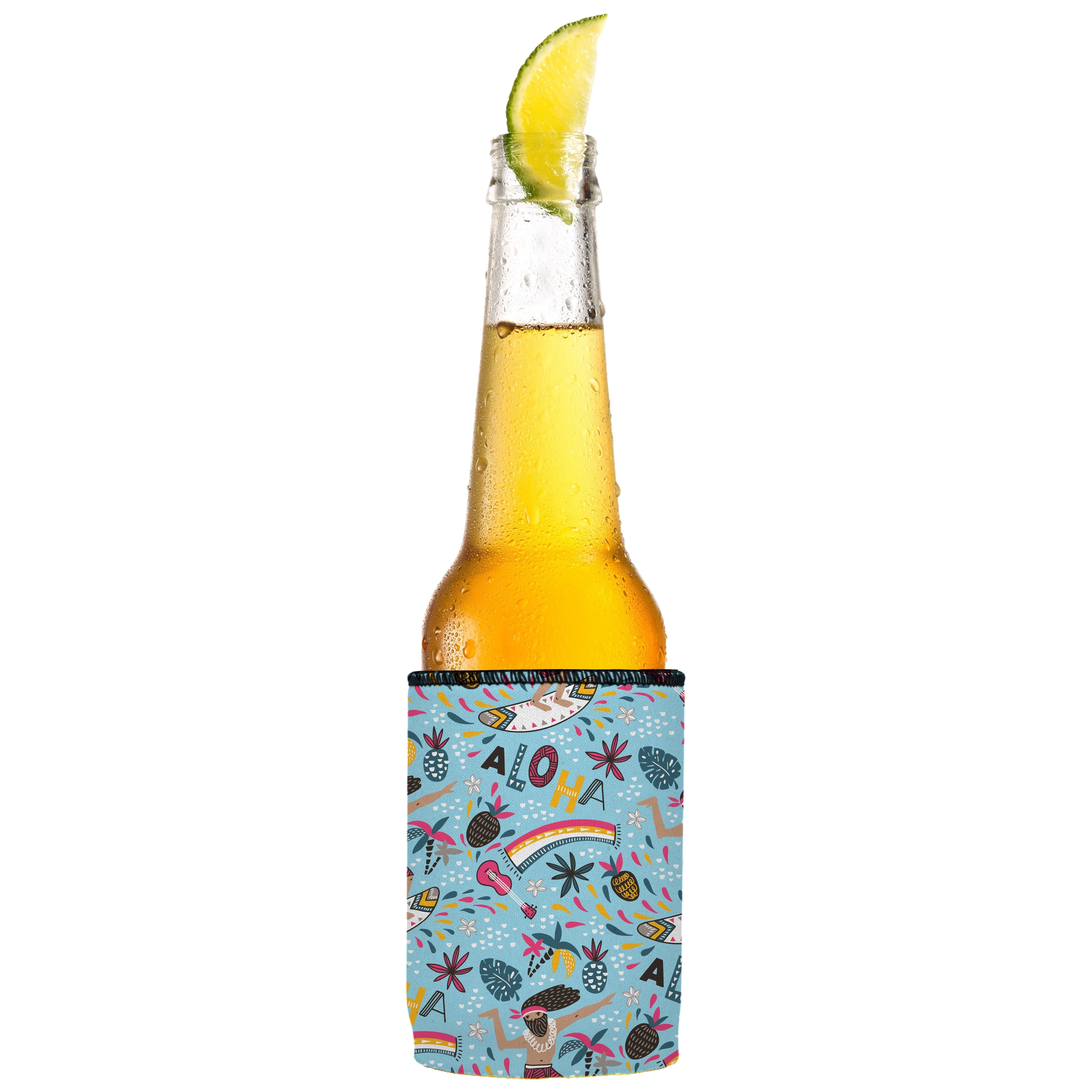 Surfing Aloha Stubby Cooler - Standard