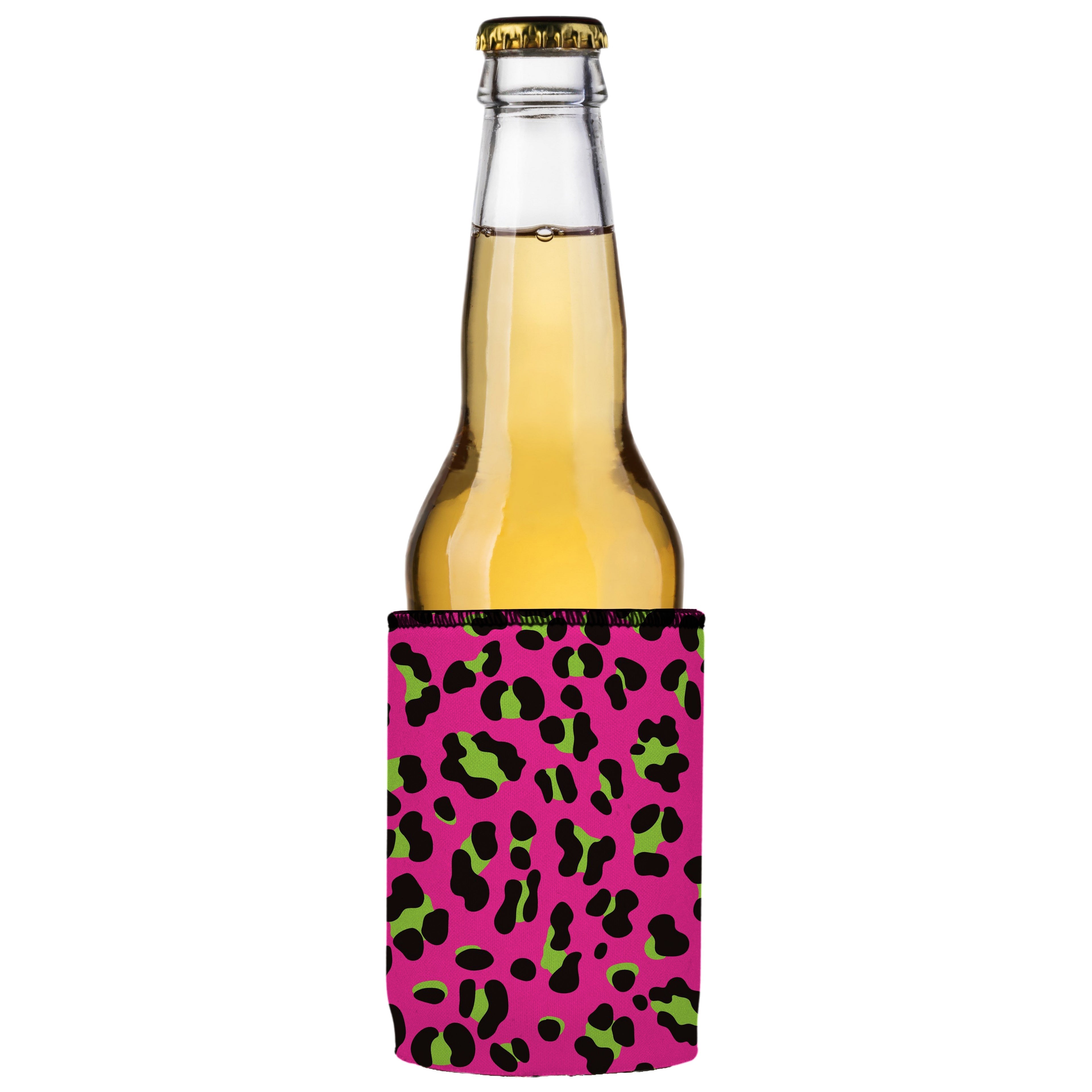 80s Leopard Print Stubby Cooler 2-Pack - Standard 4