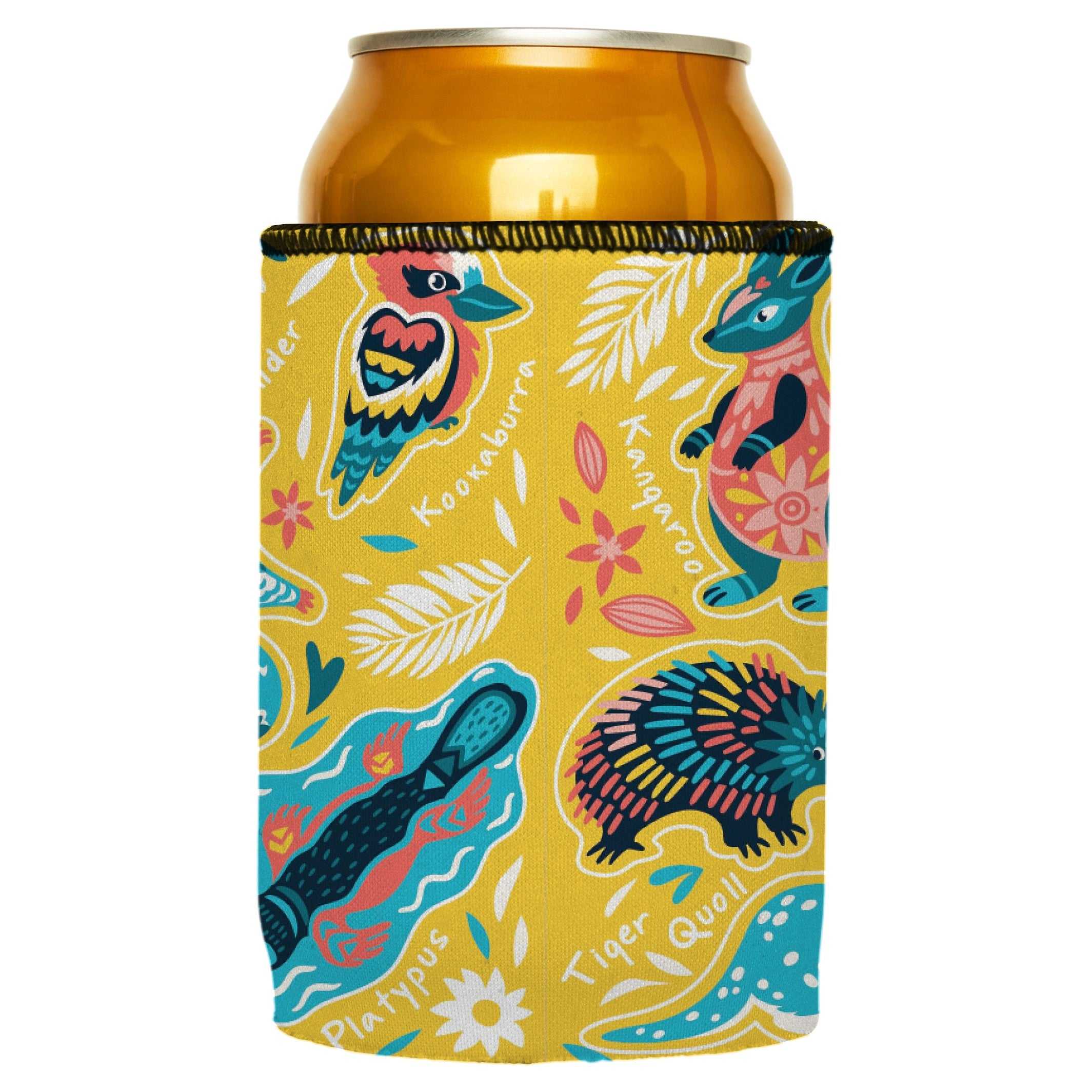 Australian Animals Stubby Cooler - Standard 6