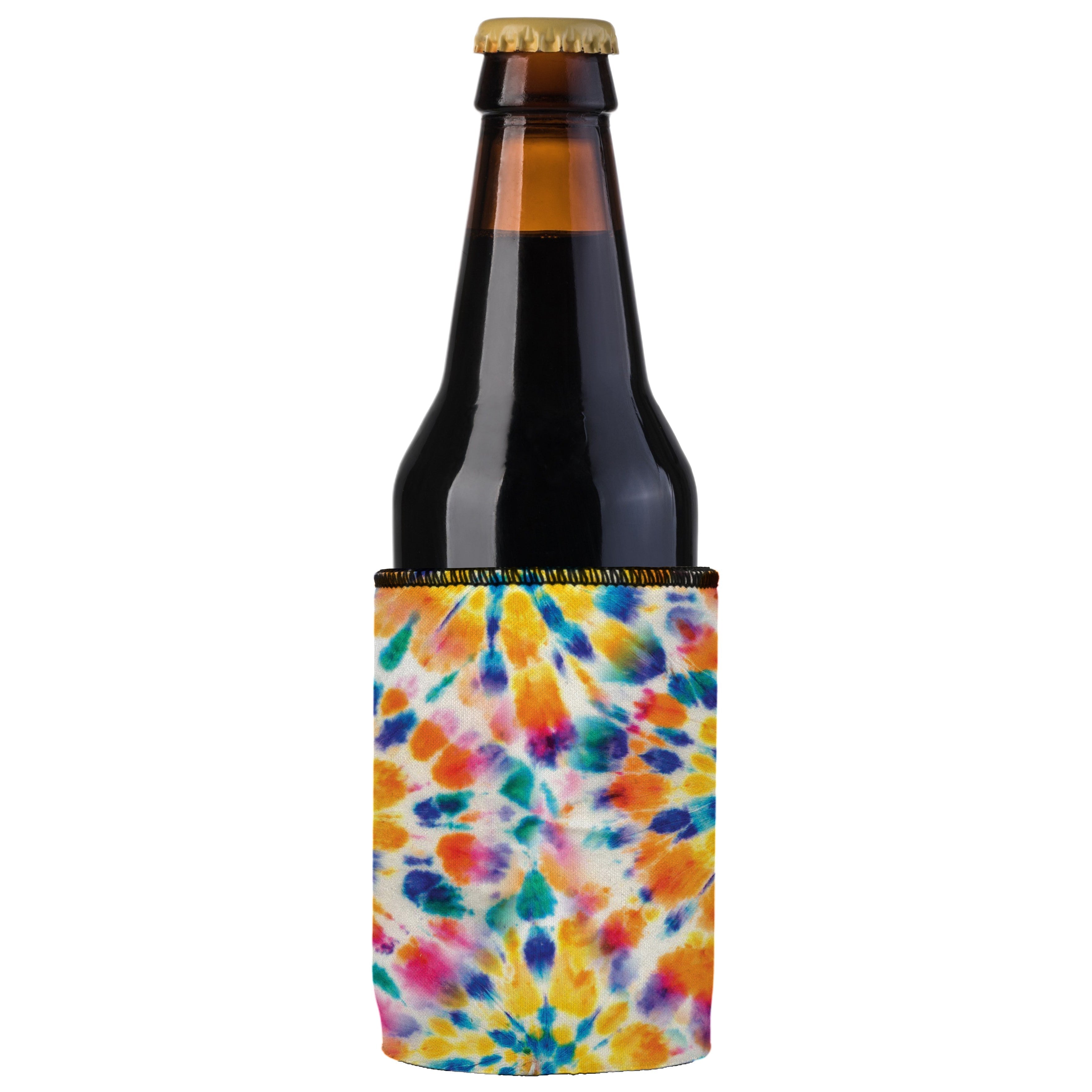 Rainbow Spiral Tie-Dye Stubby Cooler 2-Pack - Standard 4