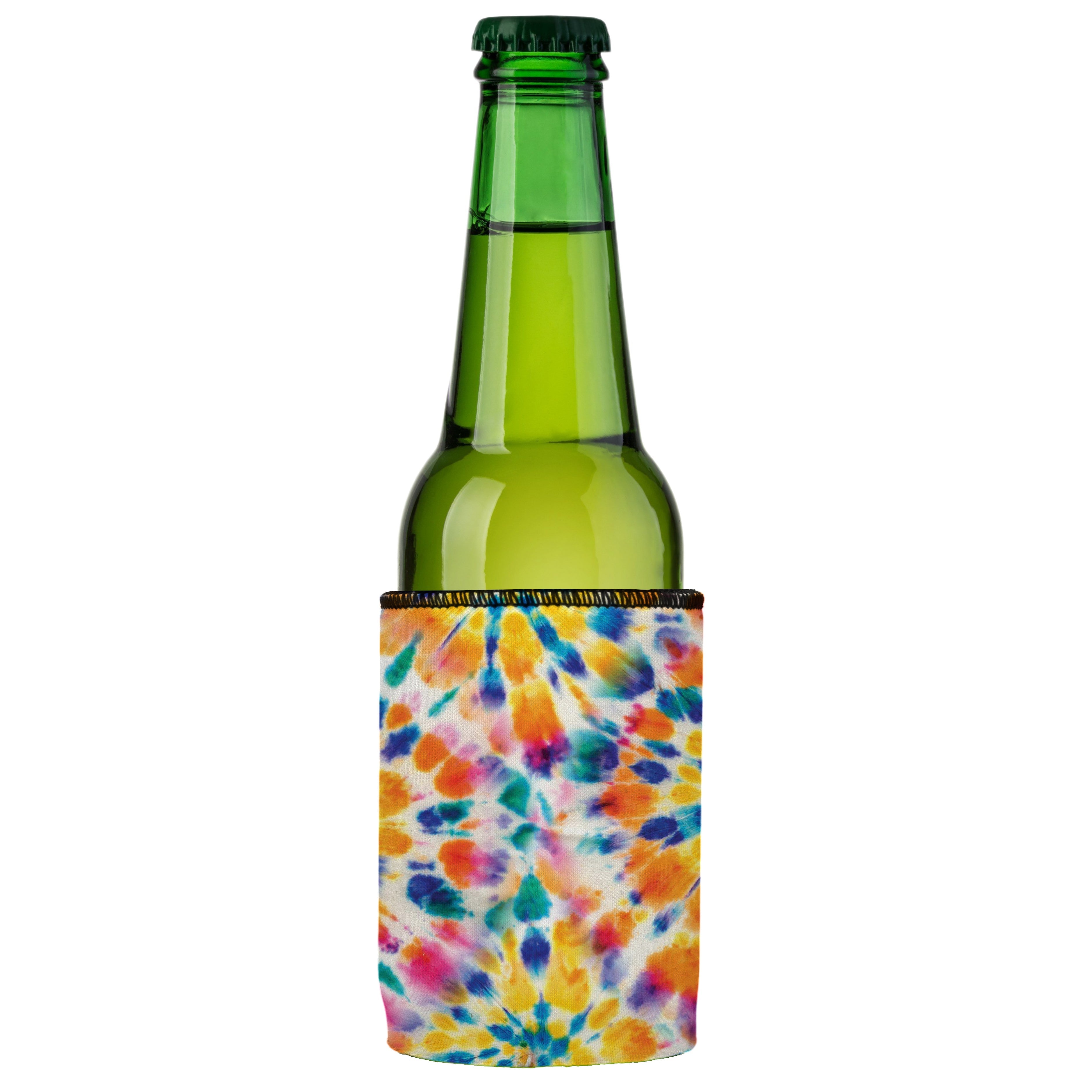 Rainbow Spiral Tie-Dye Stubby Cooler - Standard 5
