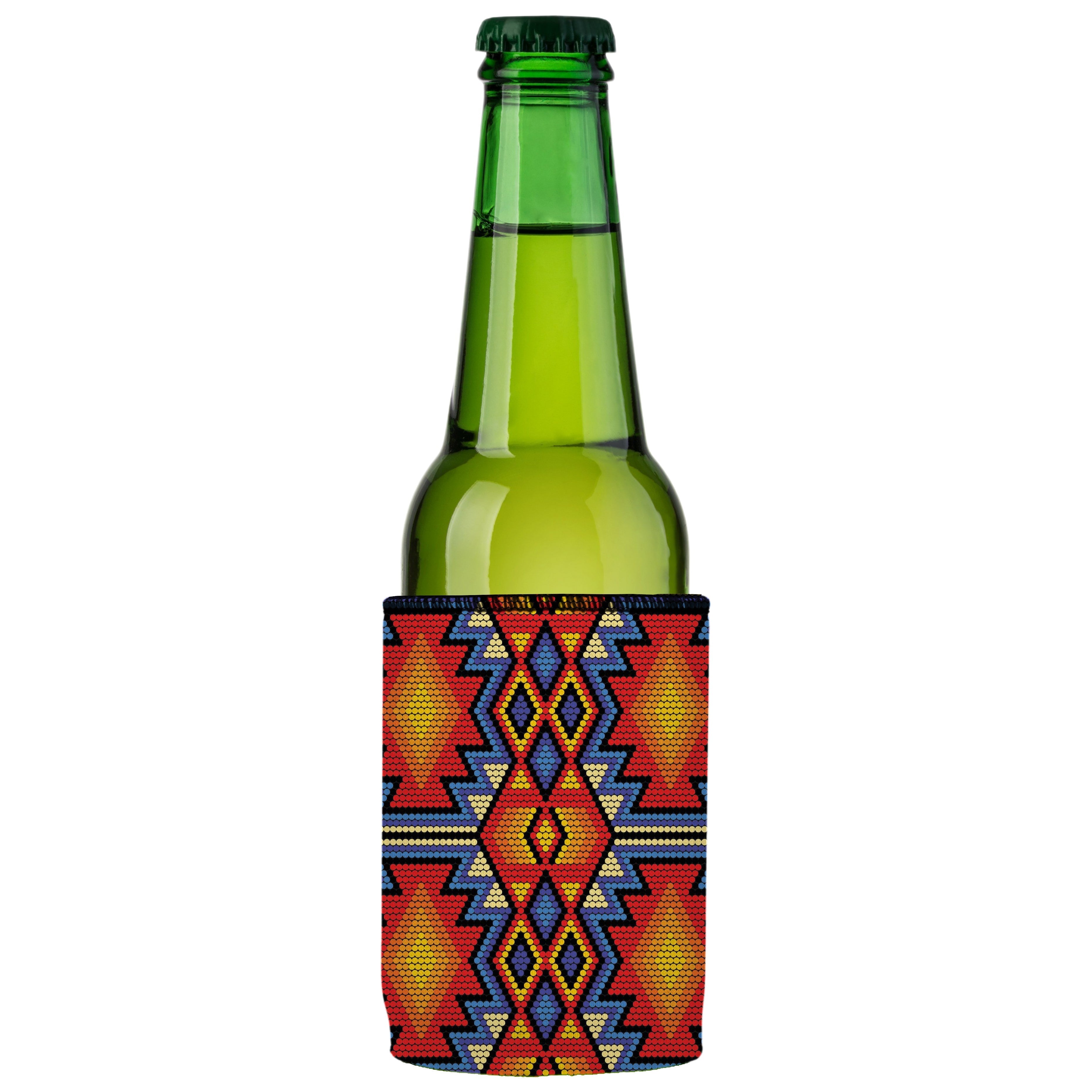 Huichol Beading Stubby Cooler 2-Pack - Standard 3
