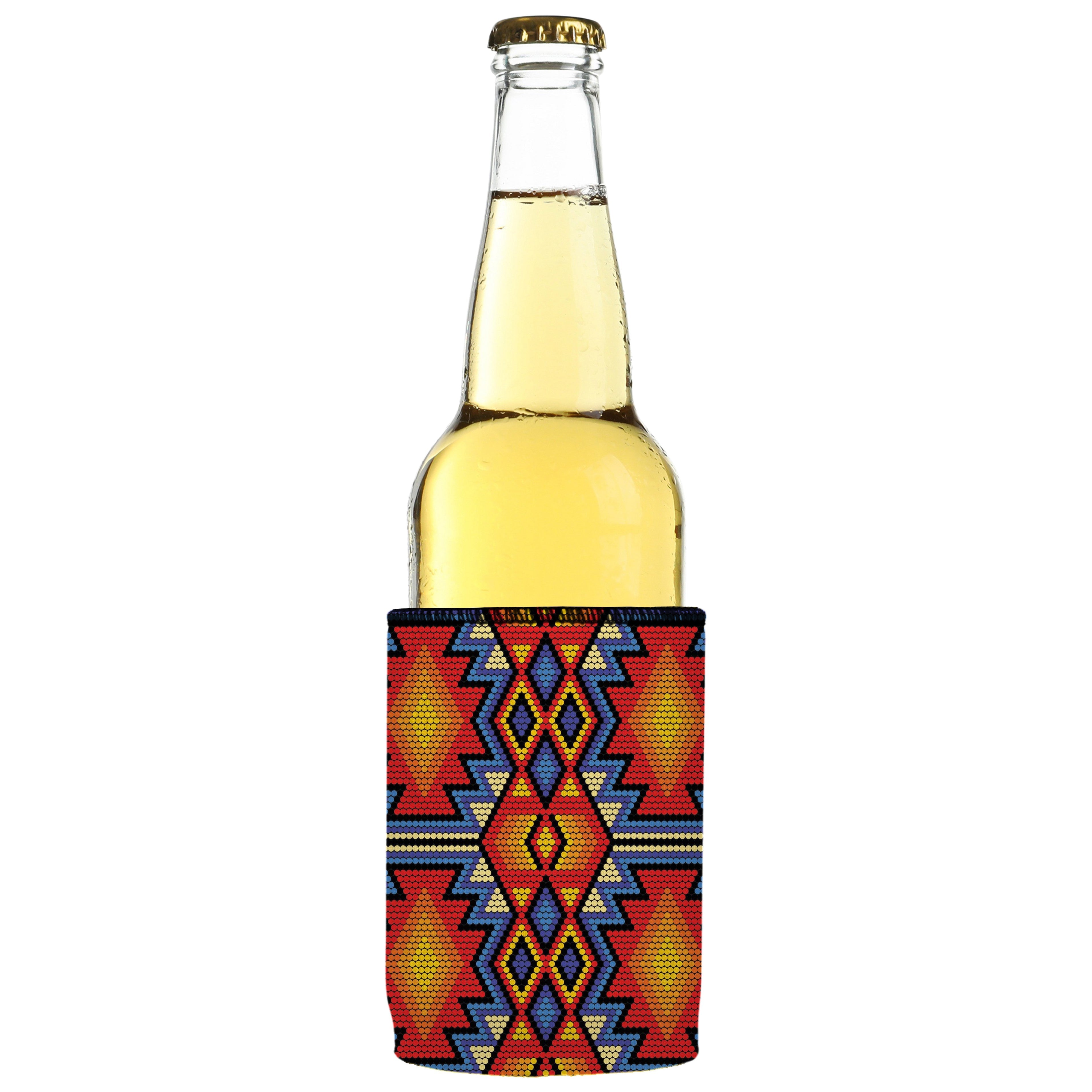 Huichol Beading Stubby Cooler 2-Pack - Standard 5