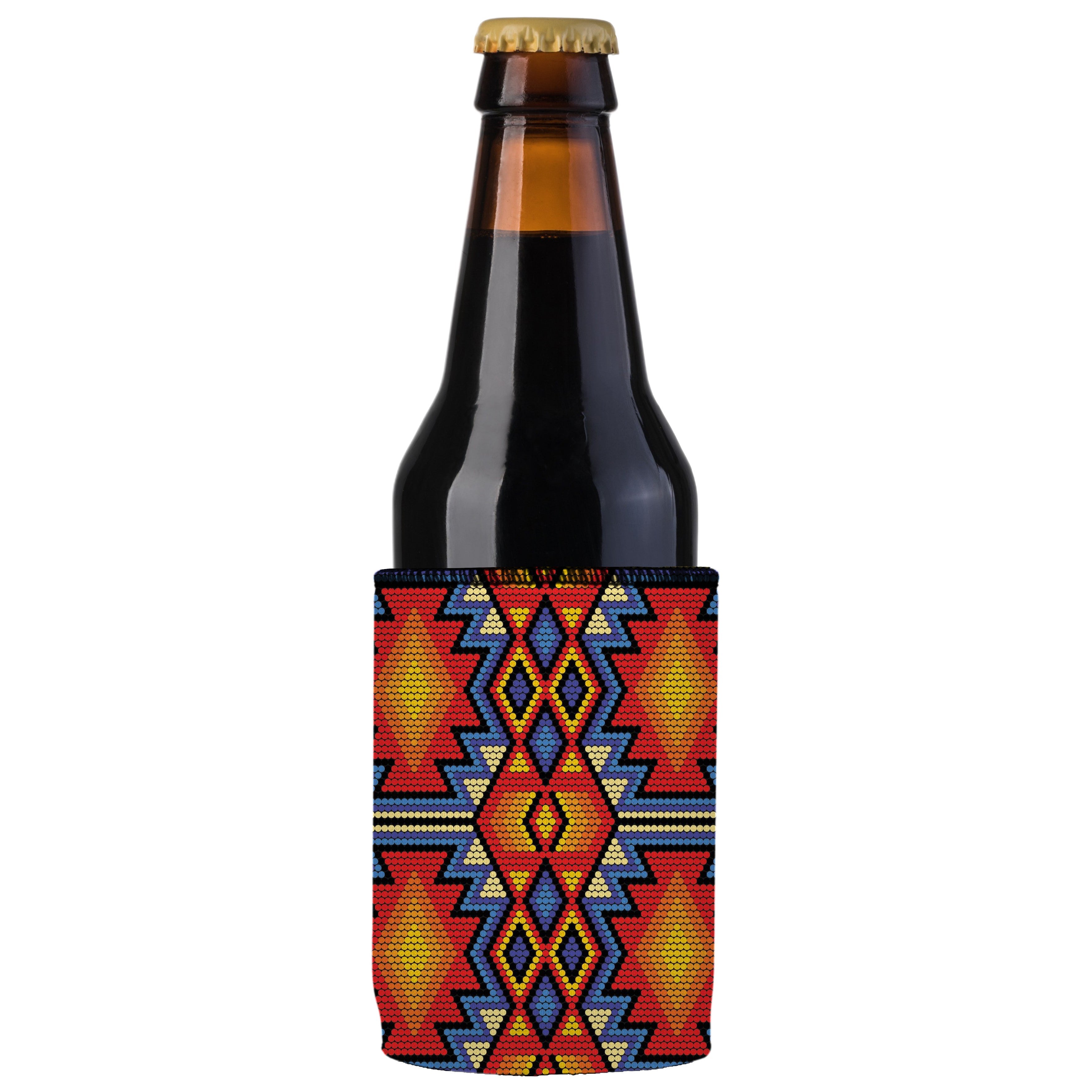 Huichol Beading Stubby Cooler - Standard 5
