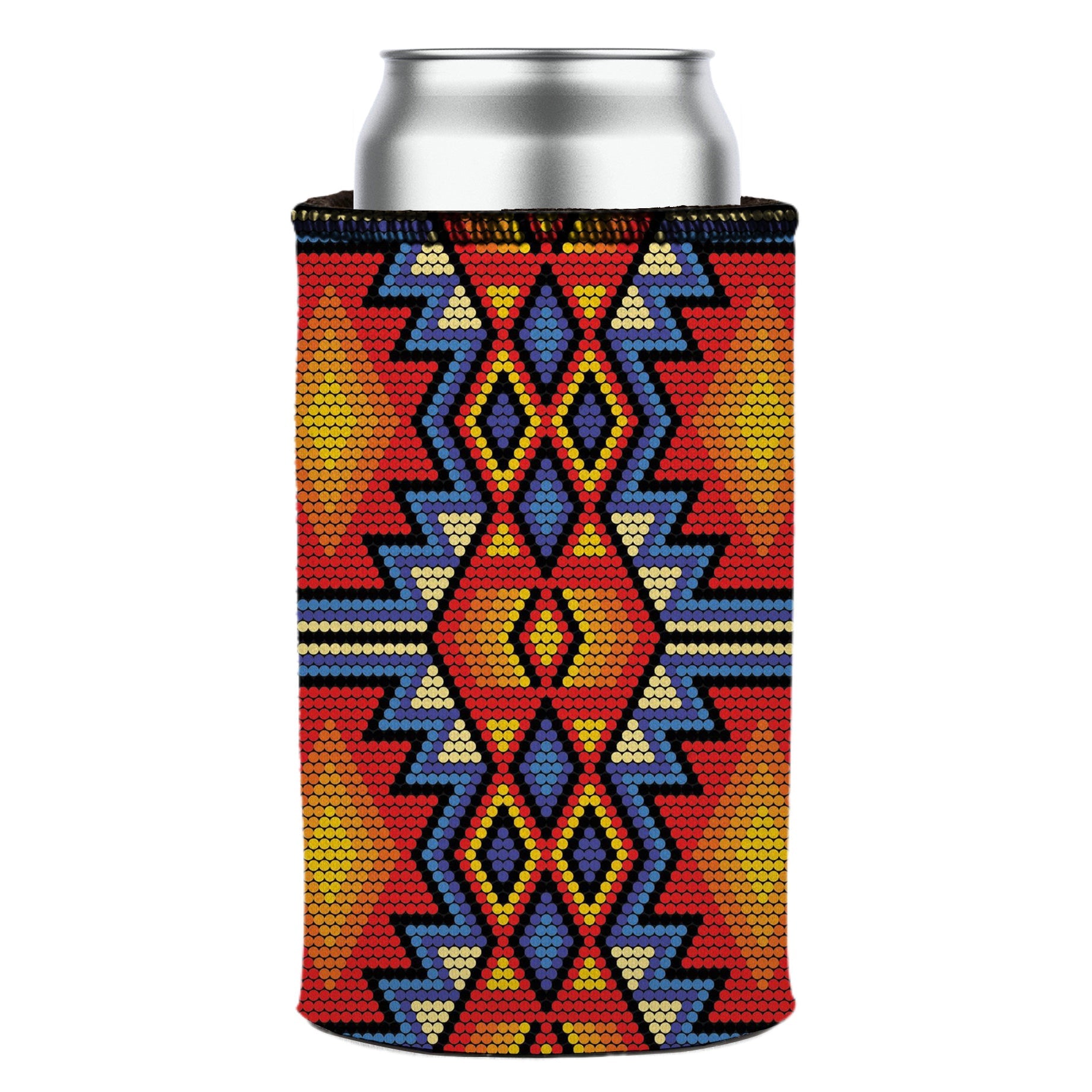 Huichol Beading Stubby Cooler - Standard 7