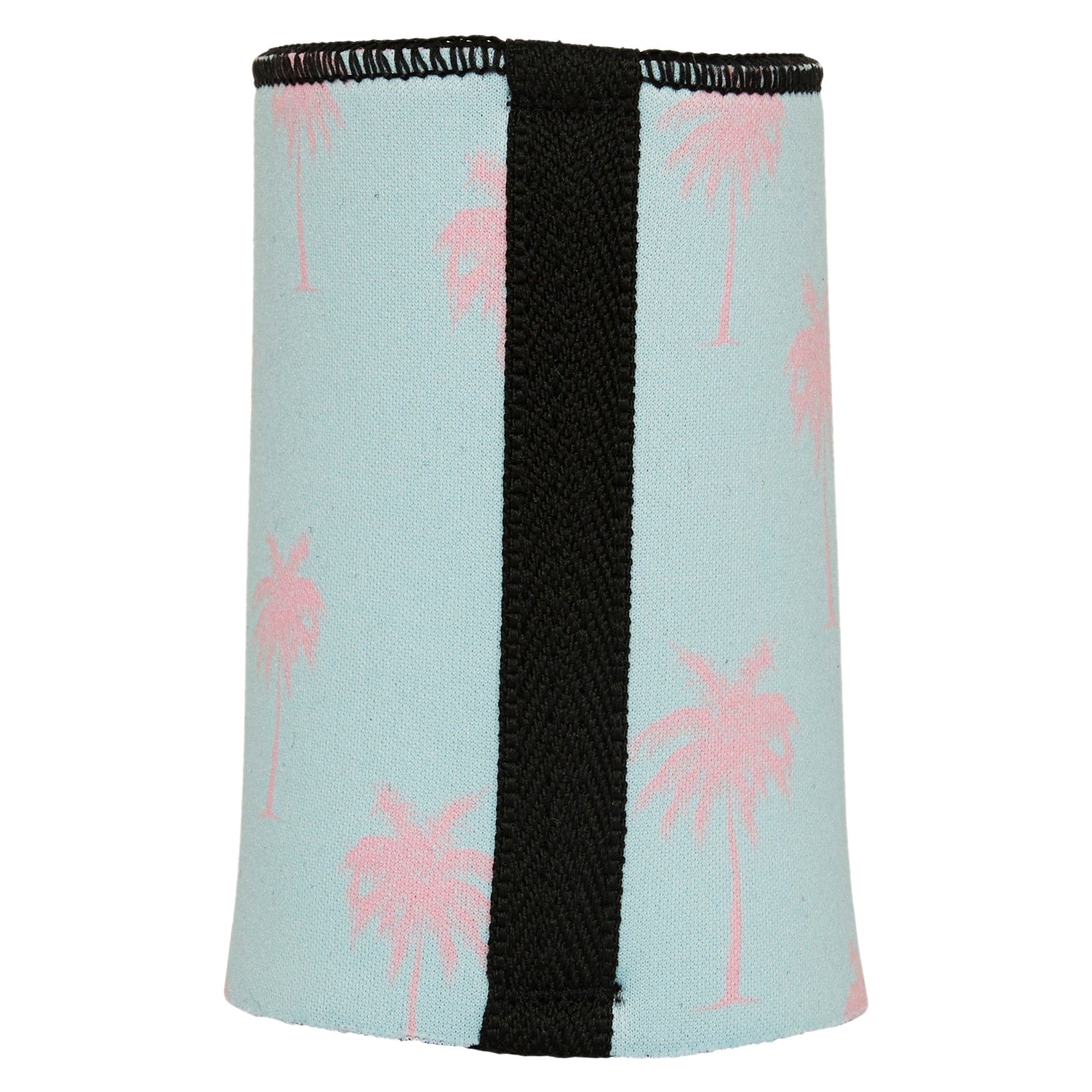 Palm Trees Pink Aqua Stubby Cooler - Standard 4