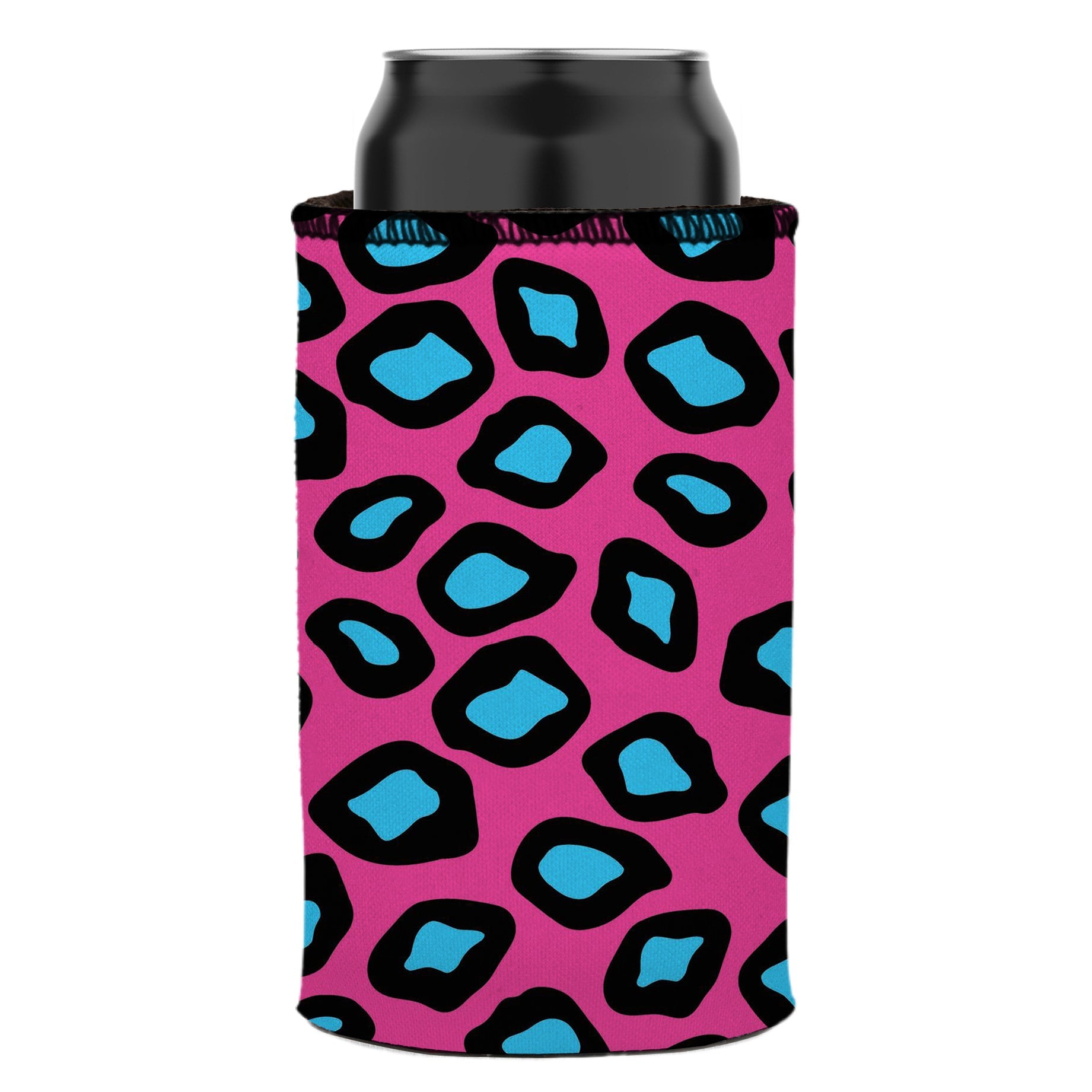 Pink Leopard Print Stubby Cooler - Standard 6