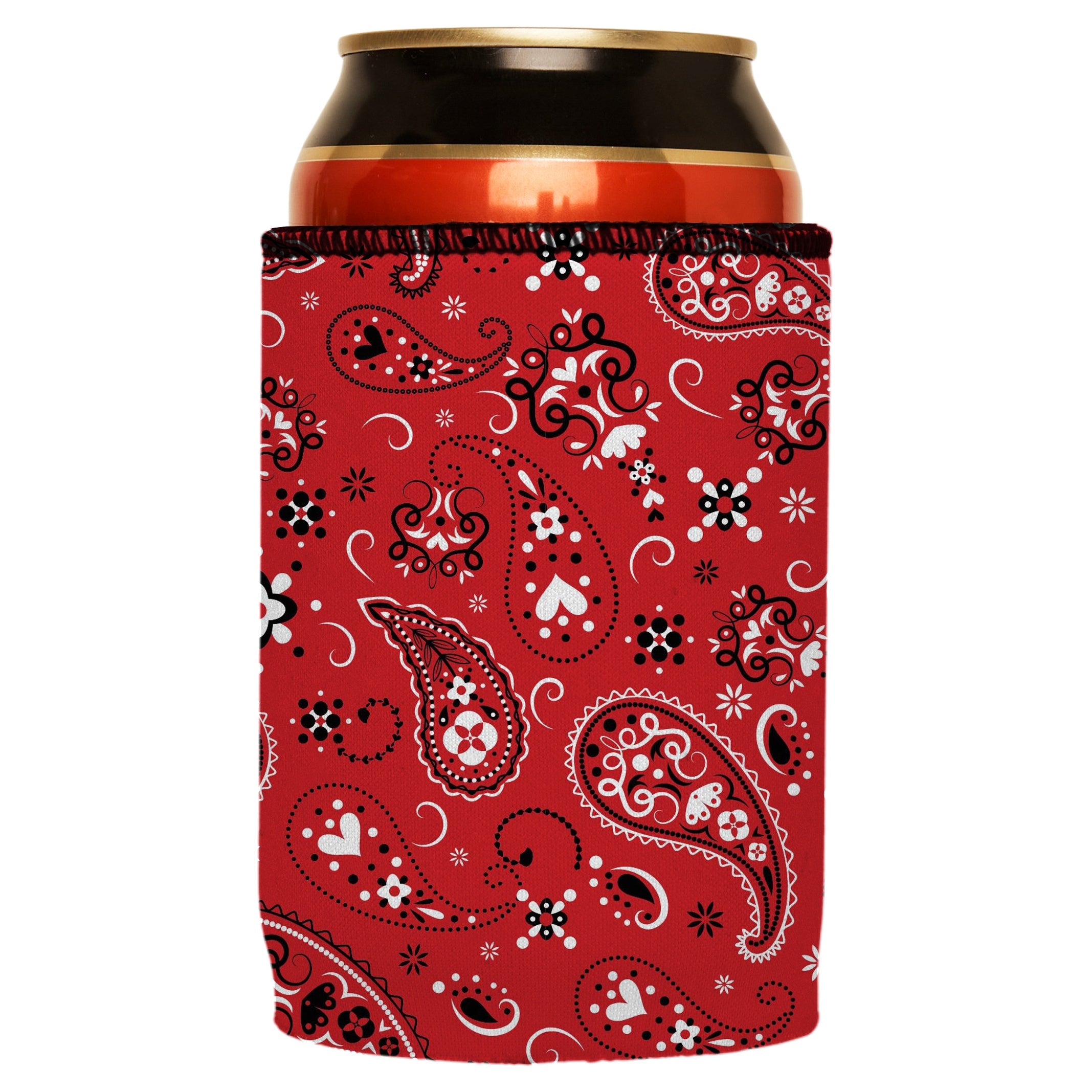 Red Bandana Stubby Cooler - Standard 6