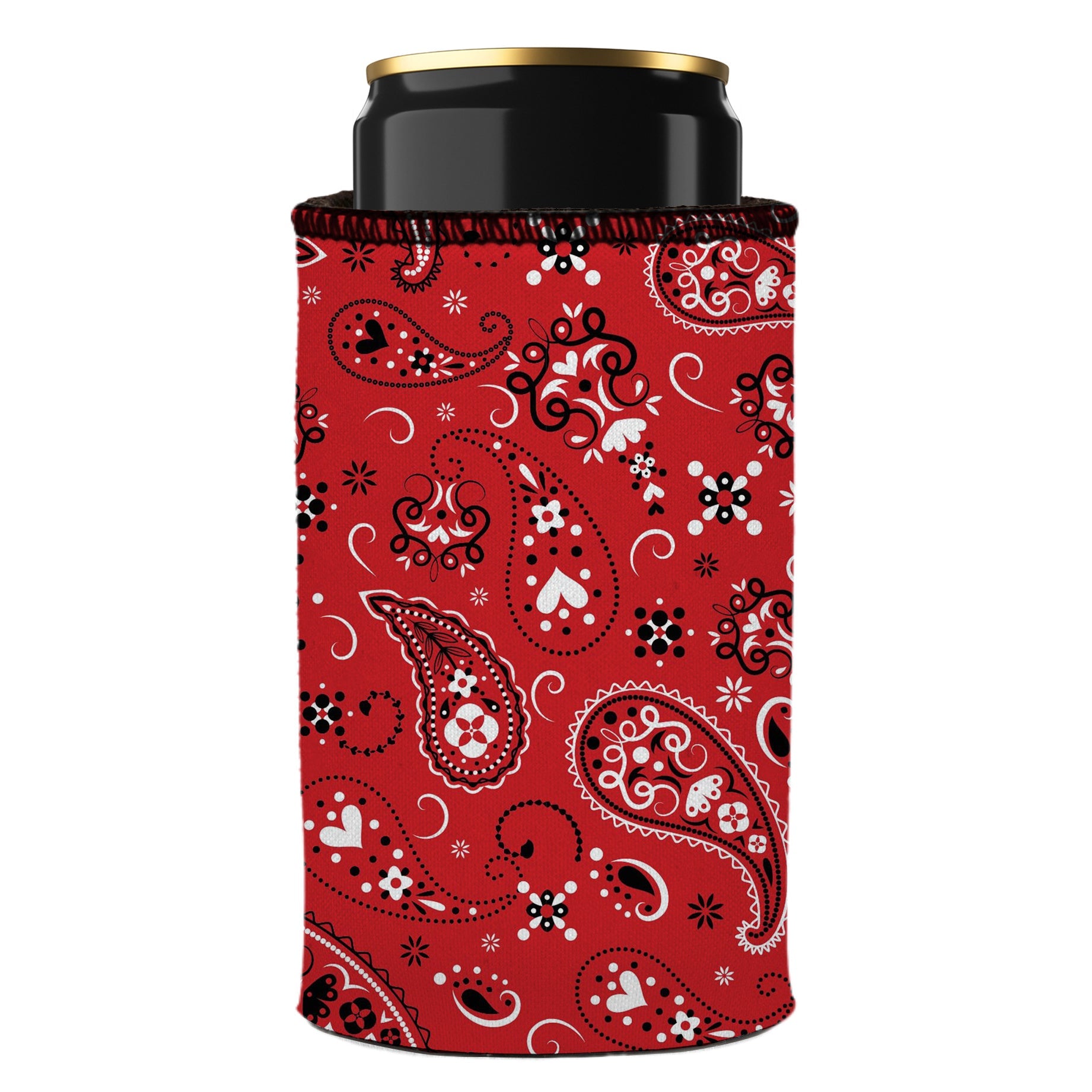 Red Bandana Stubby Cooler - Standard 7