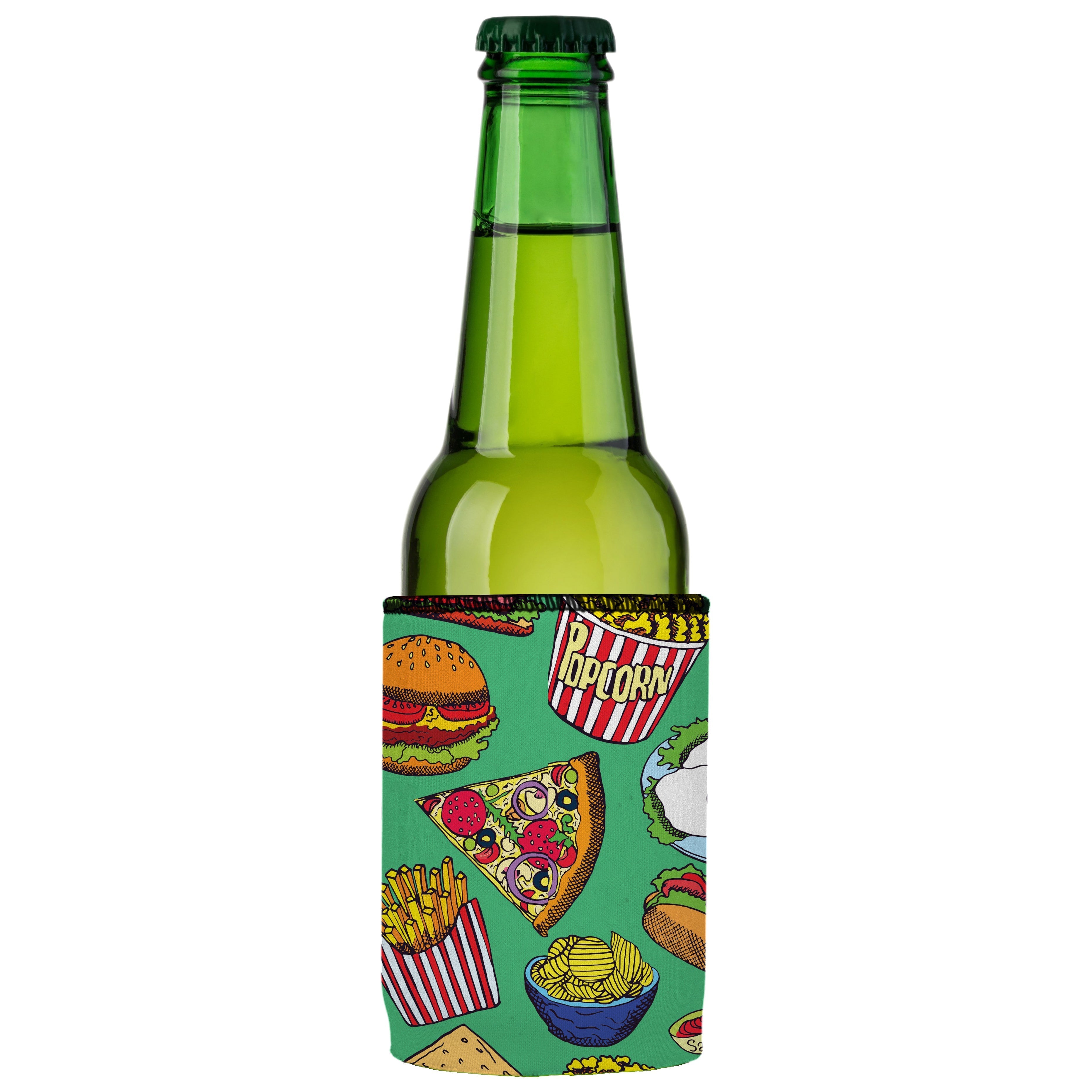 Burgers Junk Food Stubby Cooler 2-Pack - Standard 3