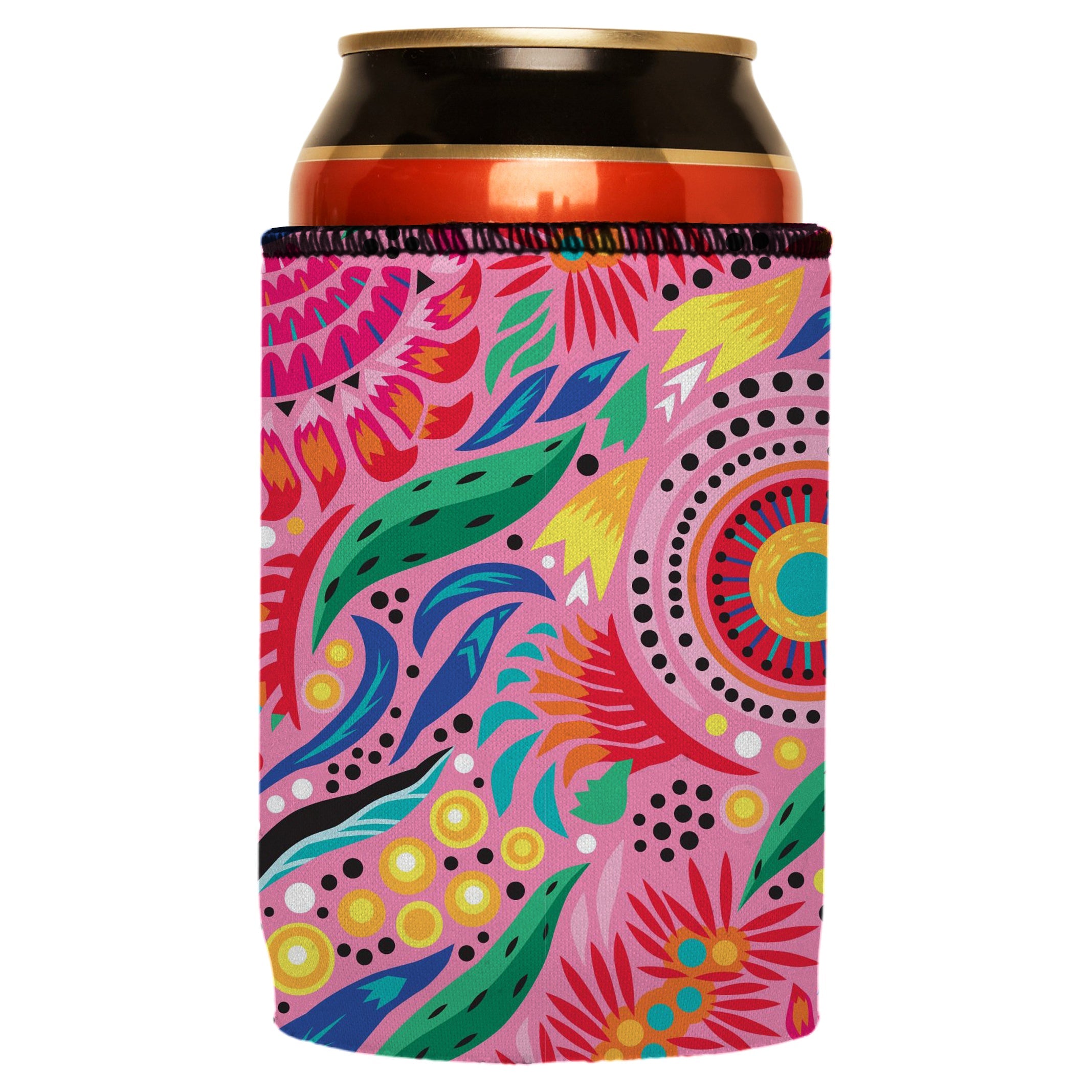 Australian Flowers Stubby Cooler - Standard 6