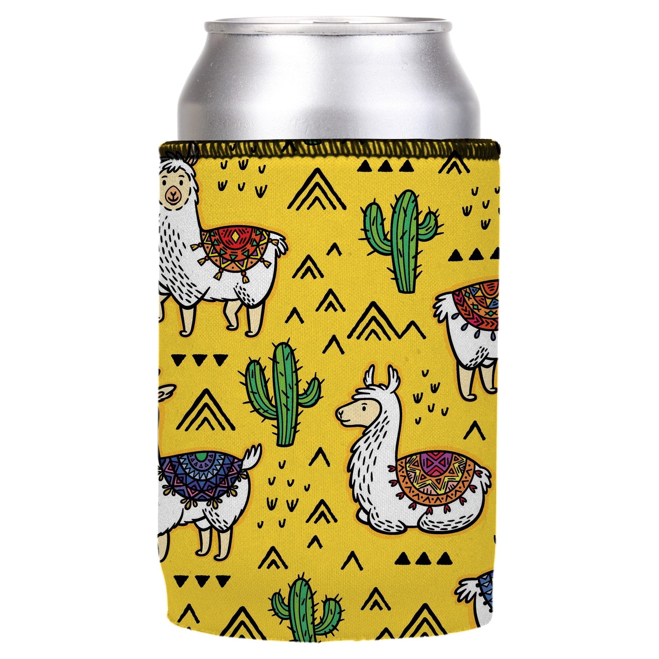 Llamas & Cactus Stubby Cooler - Standard 6