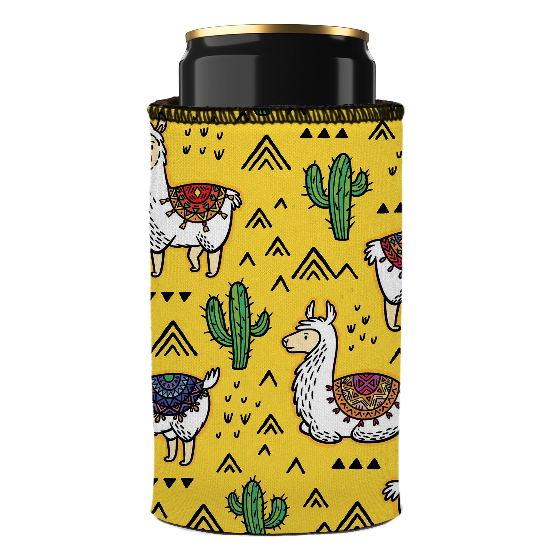 Llamas & Cactus Stubby Cooler - Standard 7