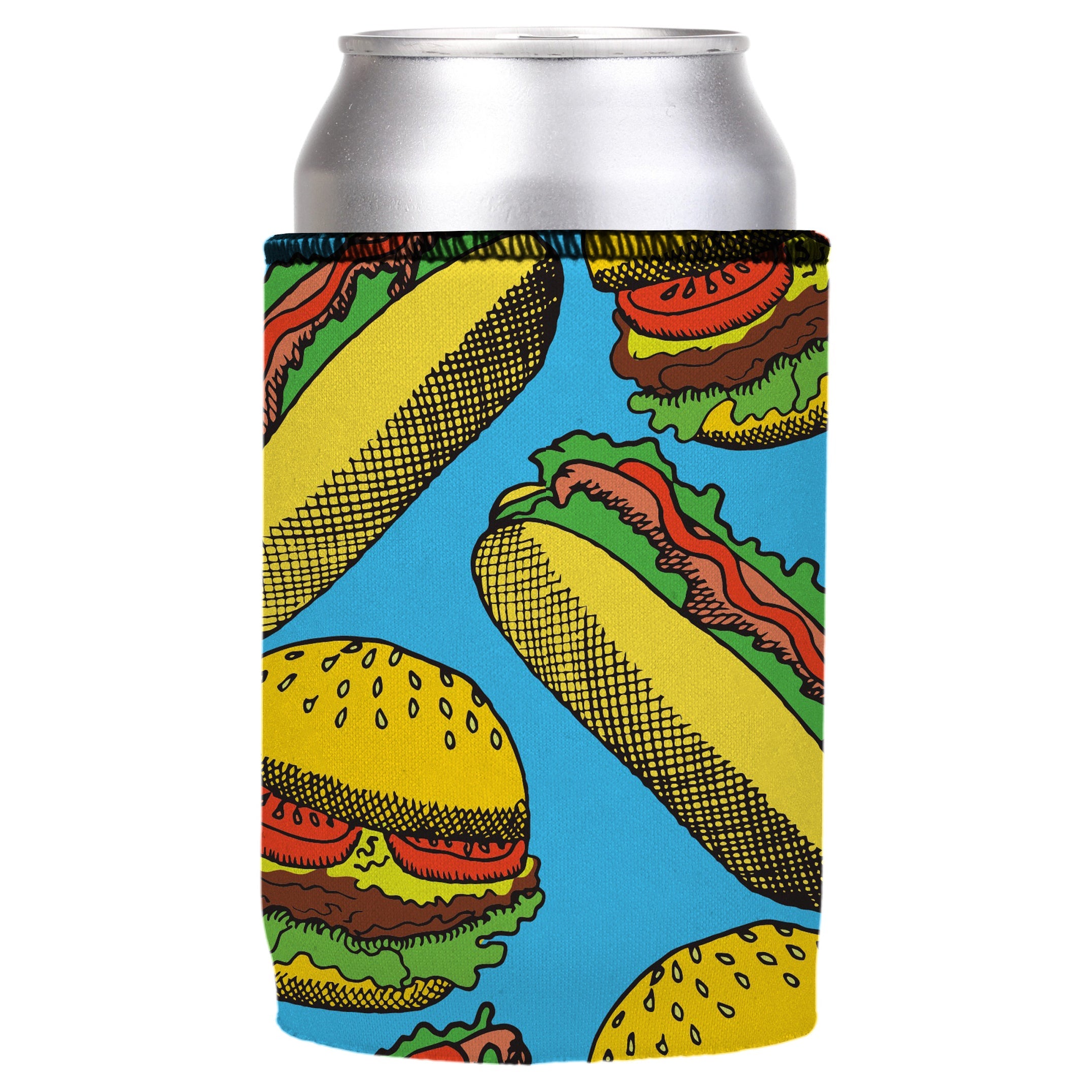 Hamburgers & Sandwiches Stubby Cooler - Standard 6