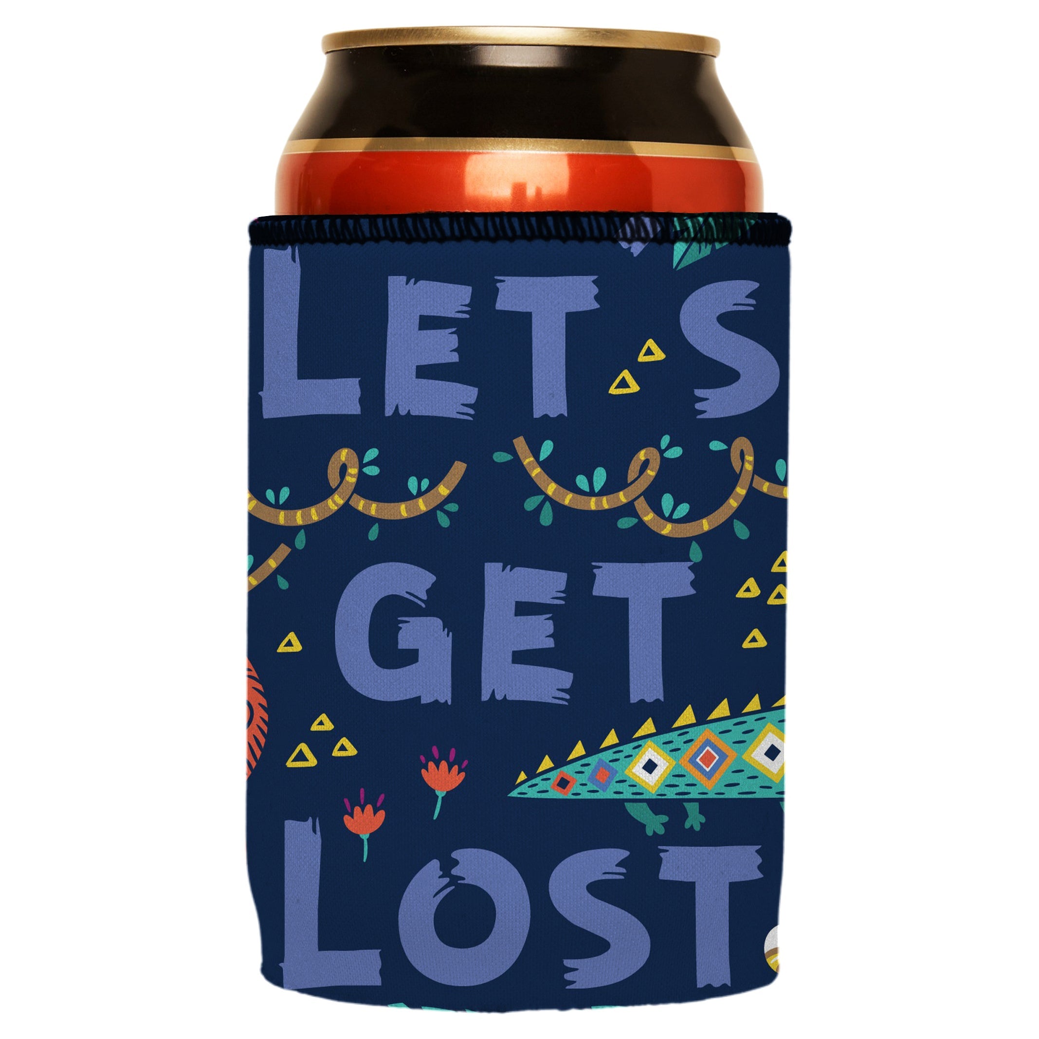 Lets Get Lost in the Wild Stubby Cooler - Standard 6