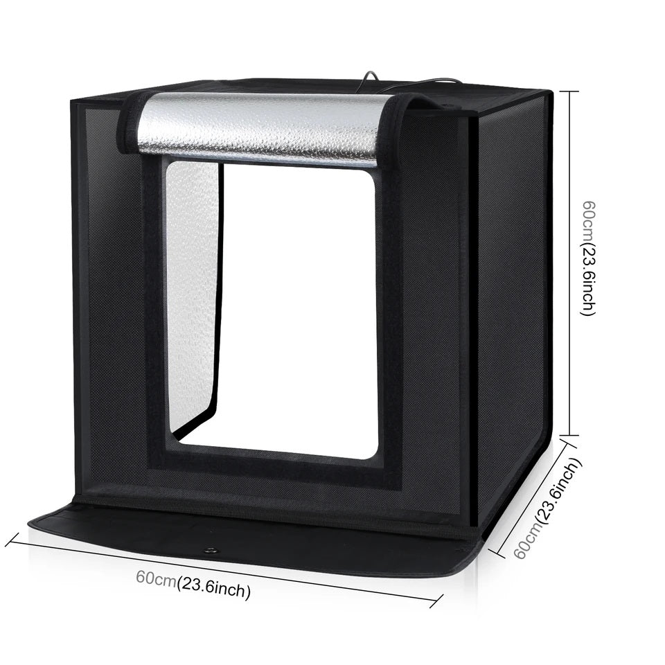 Hridz 60cm Light Box Bi-Colour Photography Portable Photo Studio Shooting Tent with 6 PVC Backdrops 7