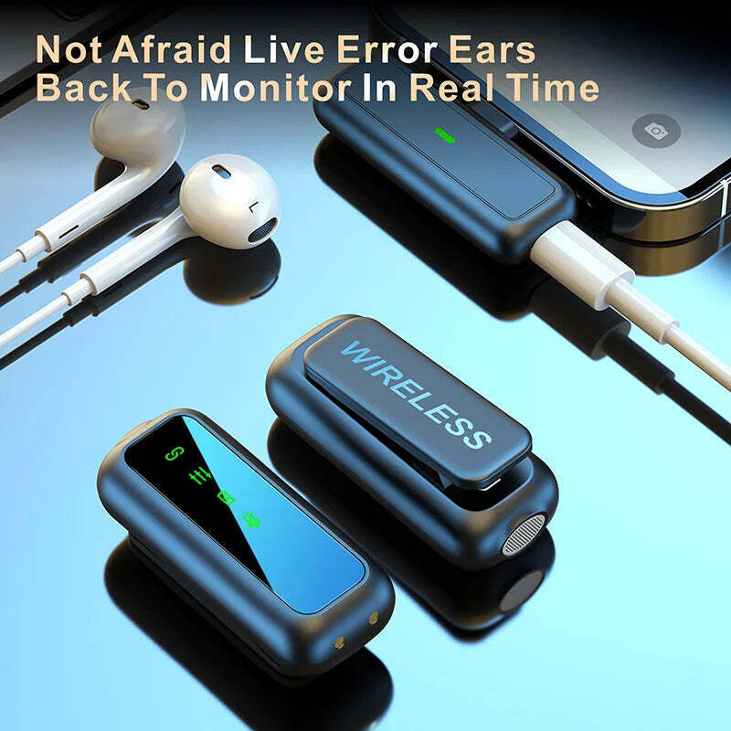 Hridz SX6 2in1 Portable Wireless Microphone For fast connection 2.4g Dual Microphone for Vlog Singing Teaching Recording 8
